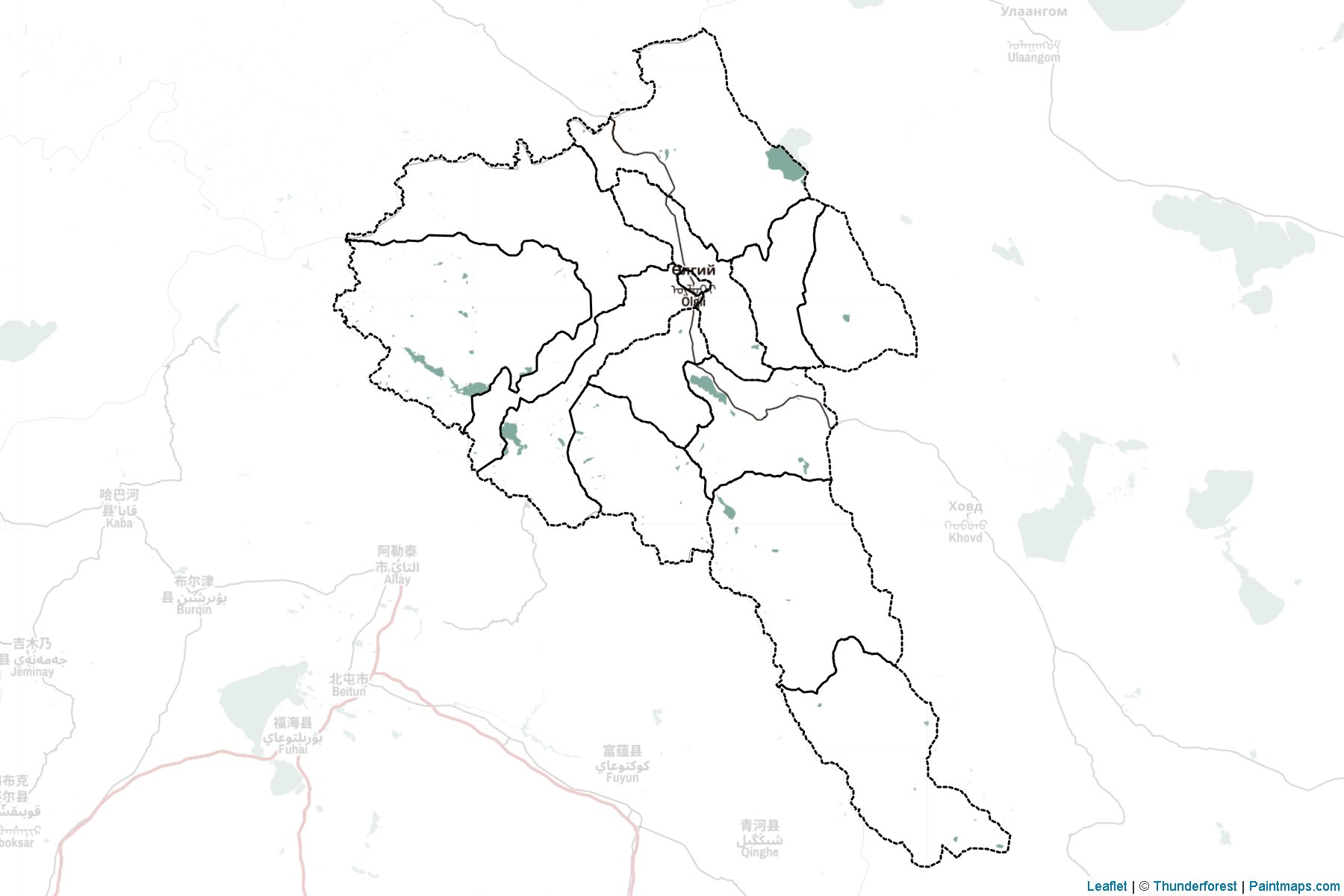 Bayan-Olgiy (Mongolia) Map Cropping Samples-2