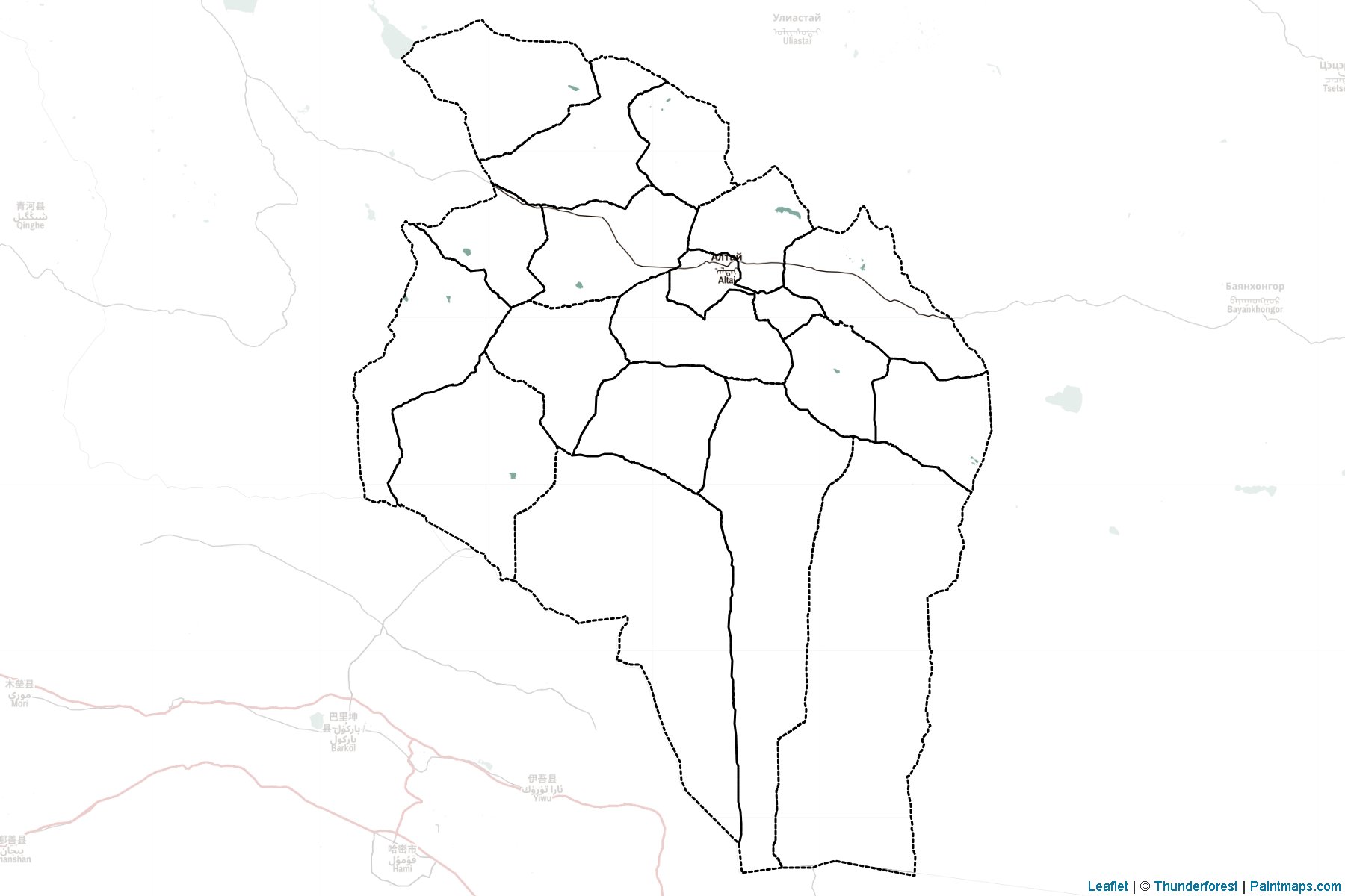 Muestras de recorte de mapas Govi-Altay (Mongolia)-2