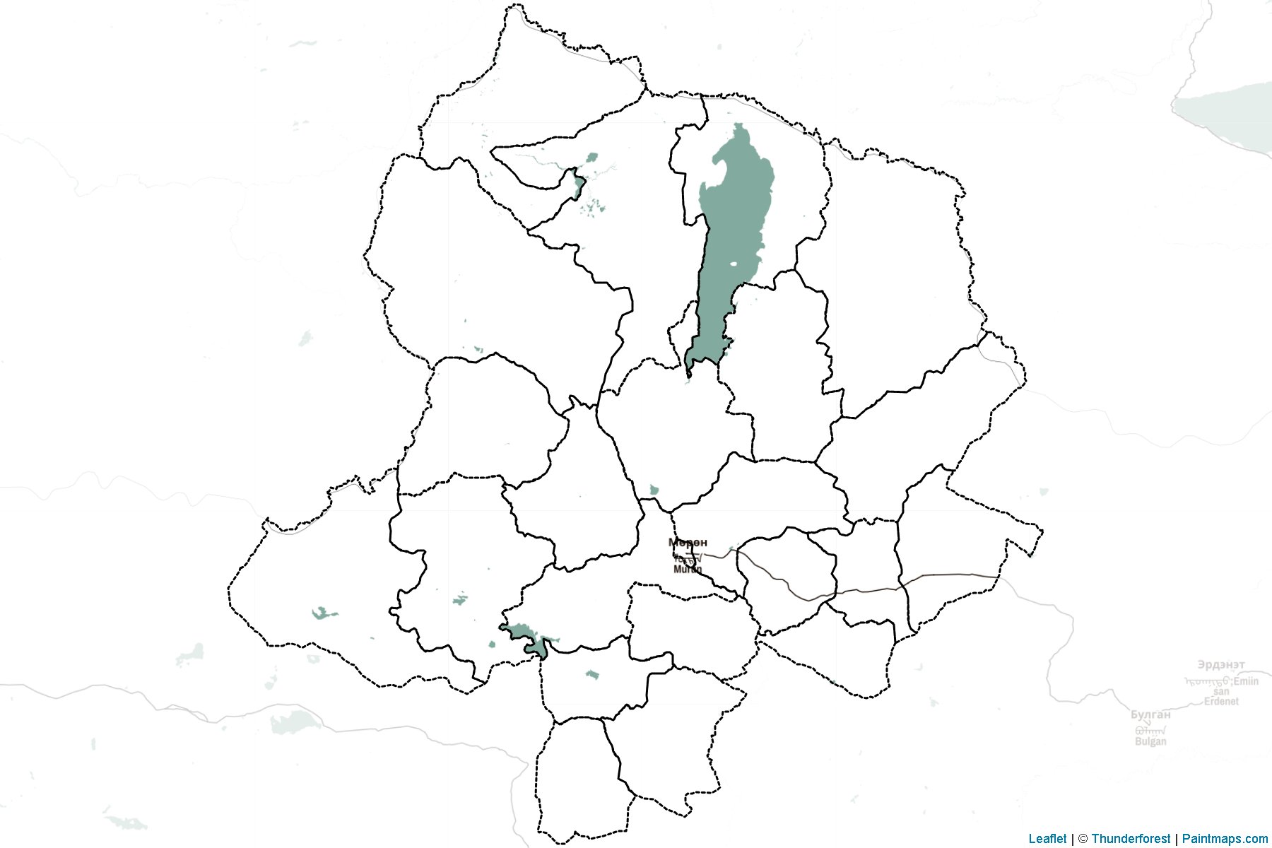 Hovsgol (Mongolia) Map Cropping Samples-2