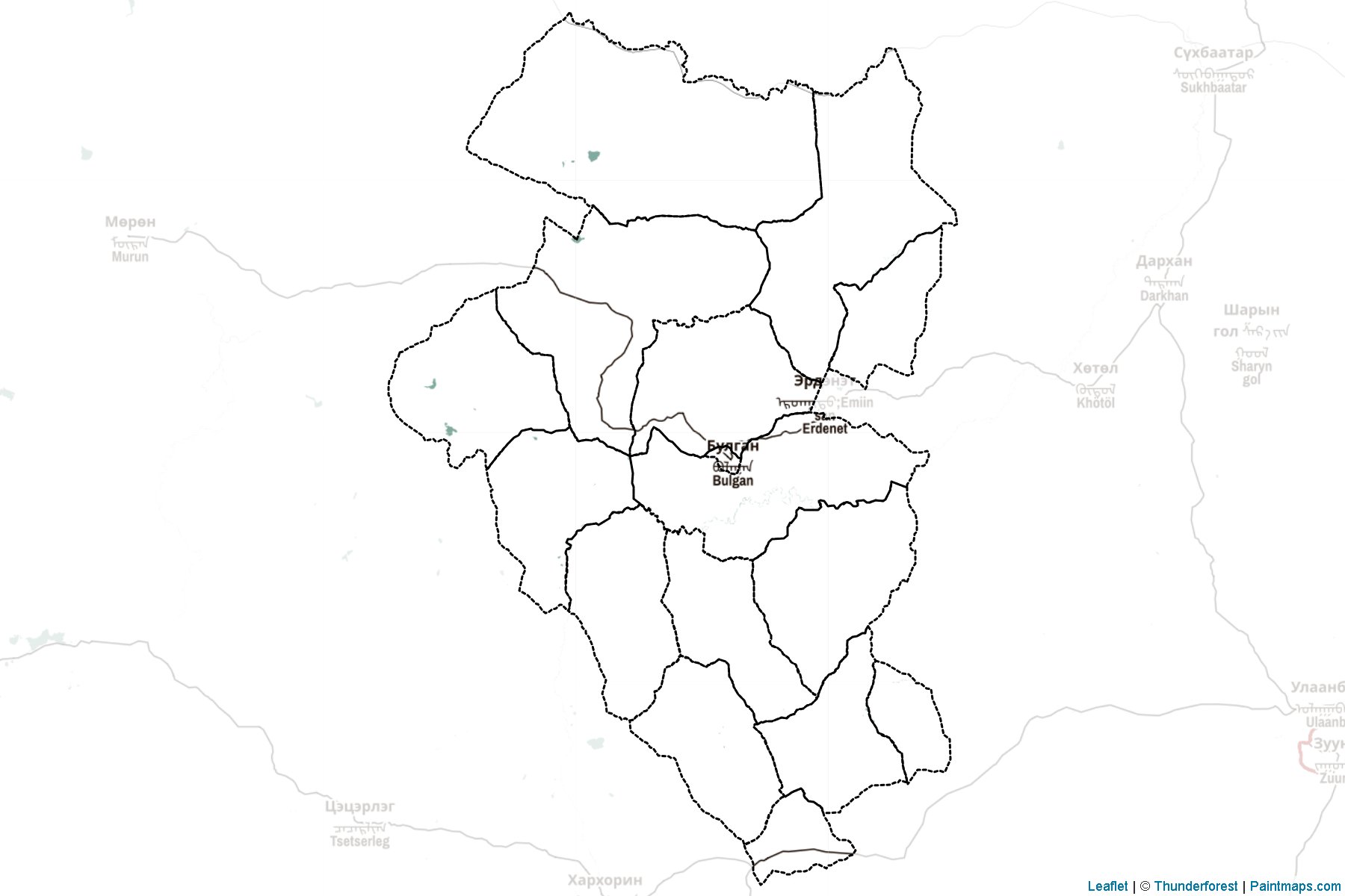 Bulgan (Mongolia) Map Cropping Samples-2