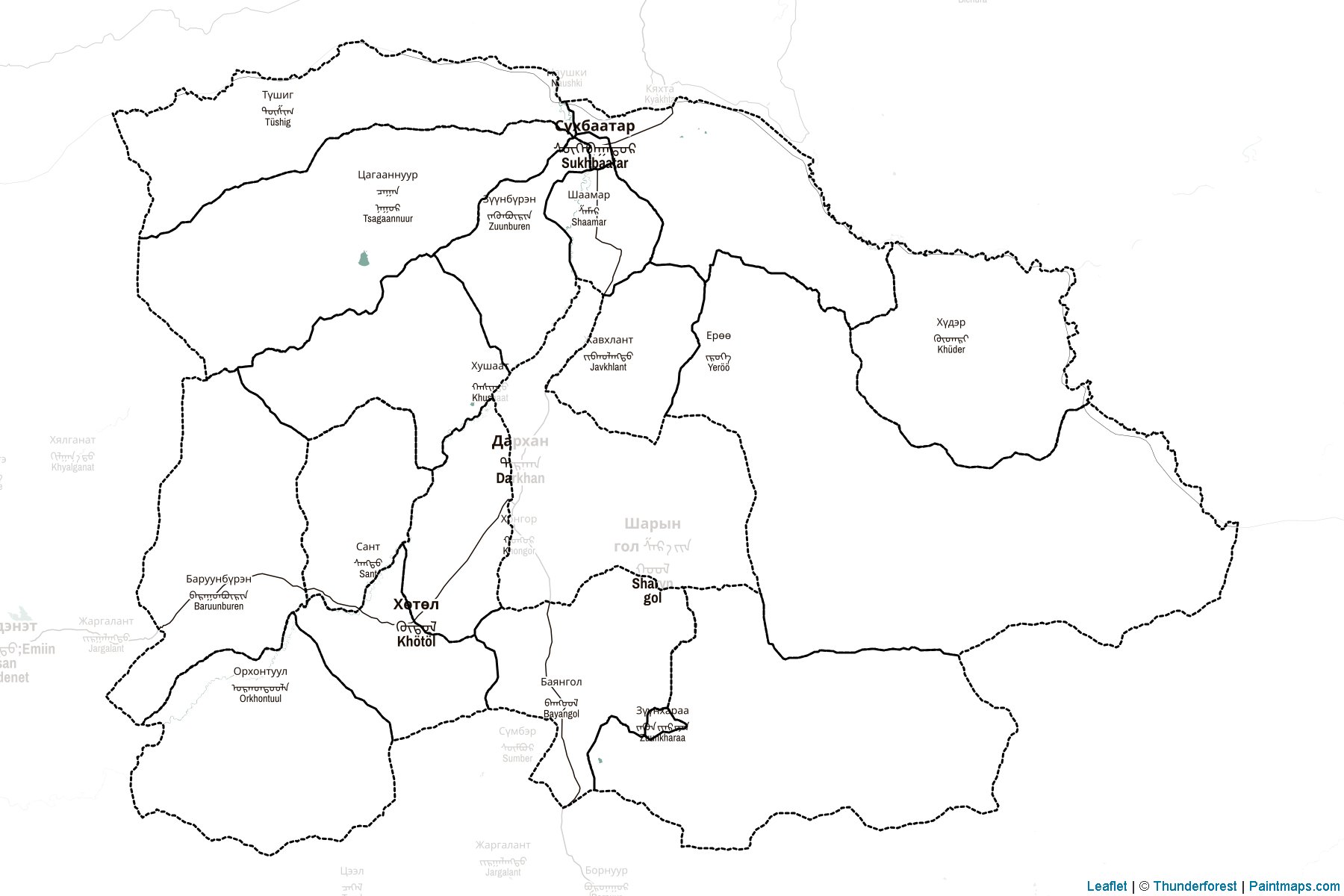 Selenge (Mongolia) Map Cropping Samples-2