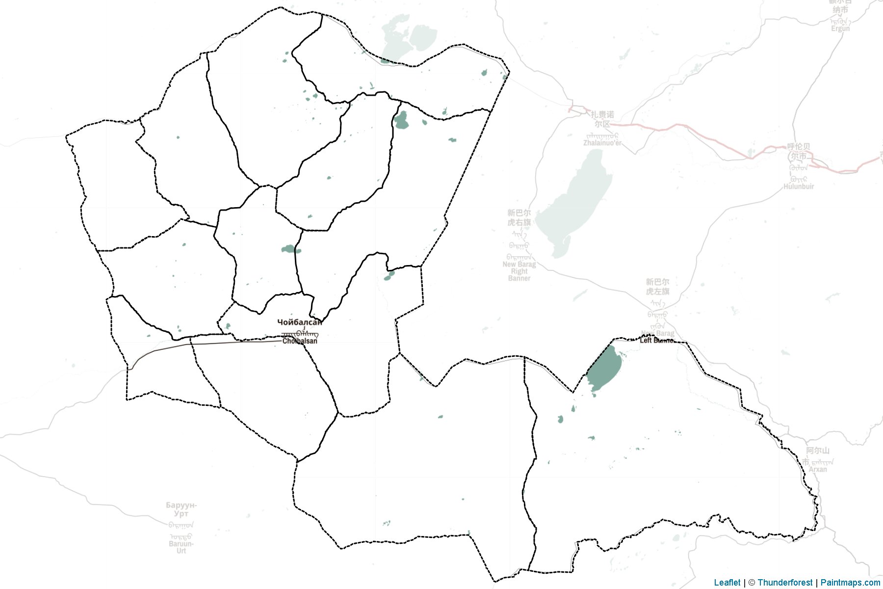 Dornod (Mongolia) Map Cropping Samples-2