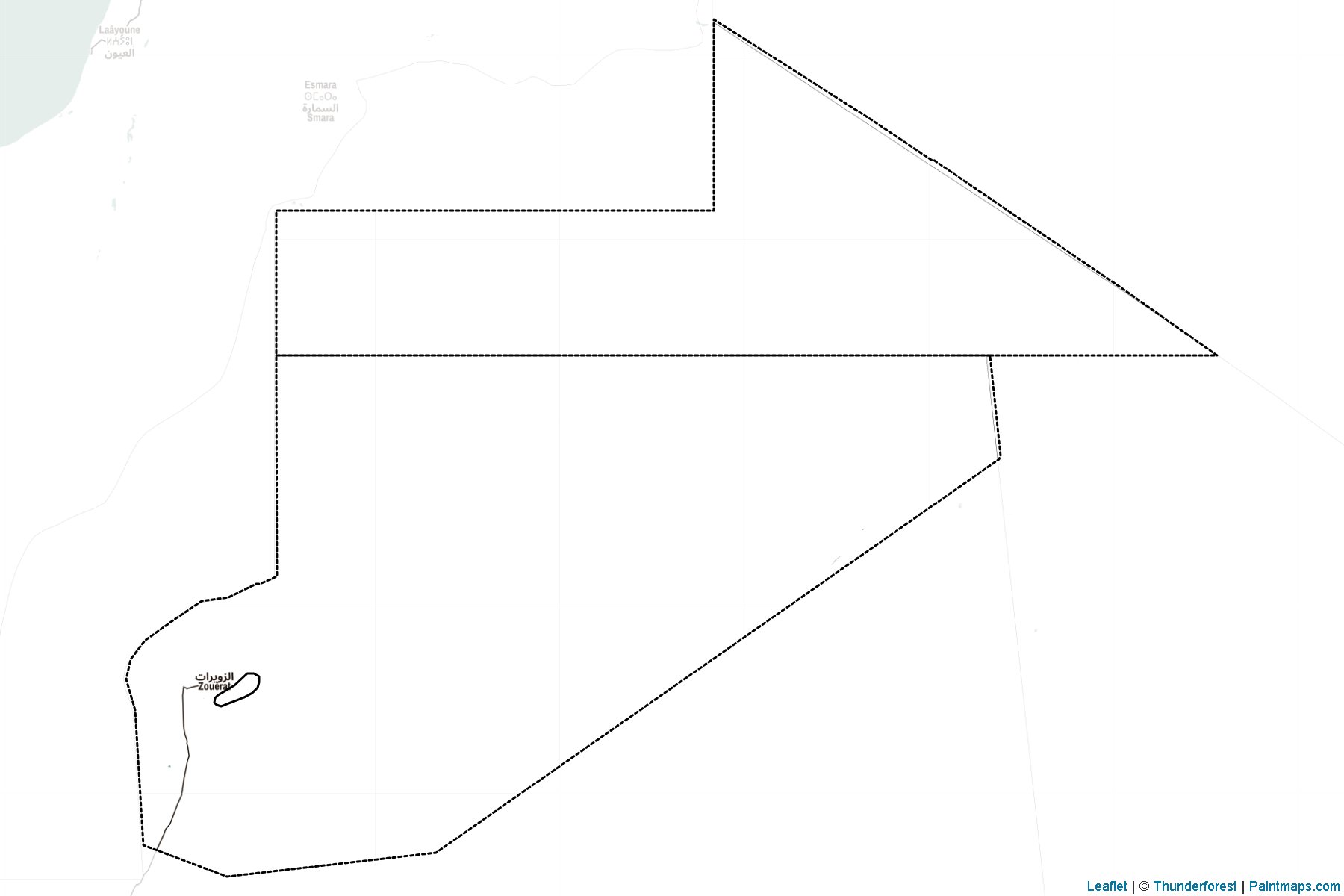 Muestras de recorte de mapas Tiris Zemmour (Mauritania)-2