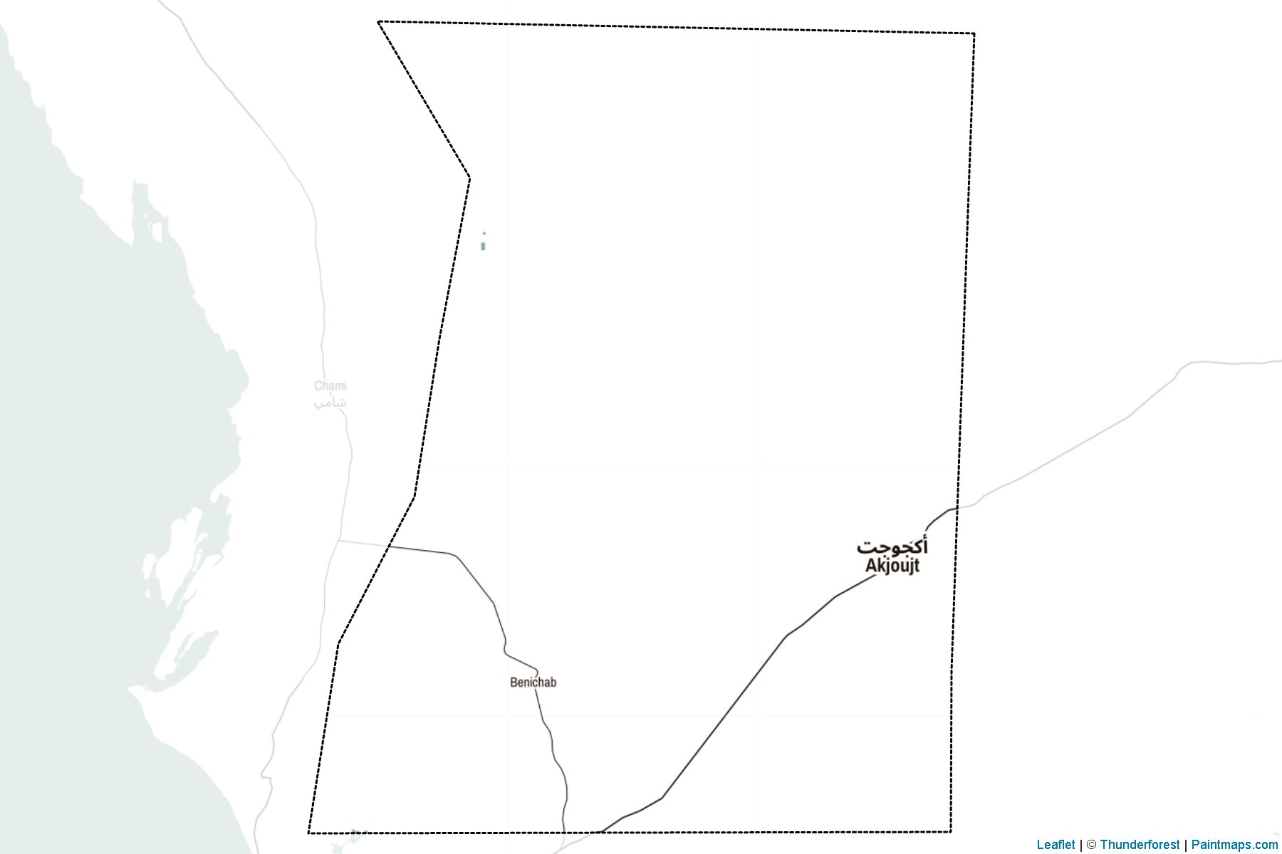 Inchiri Region (Mauritania) Map Cropping Samples-2