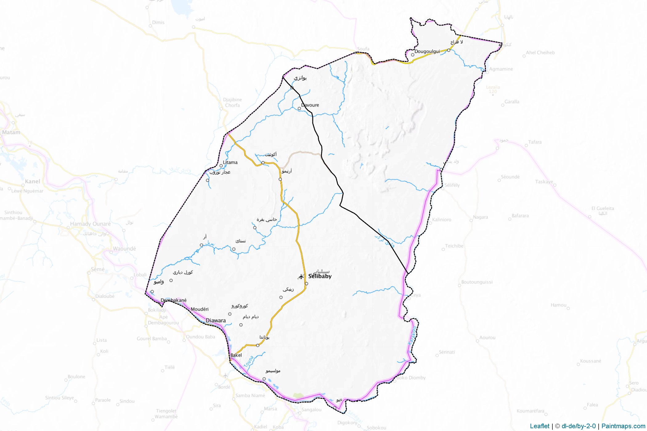 Muestras de recorte de mapas Guidimaka (Mauritania)-1