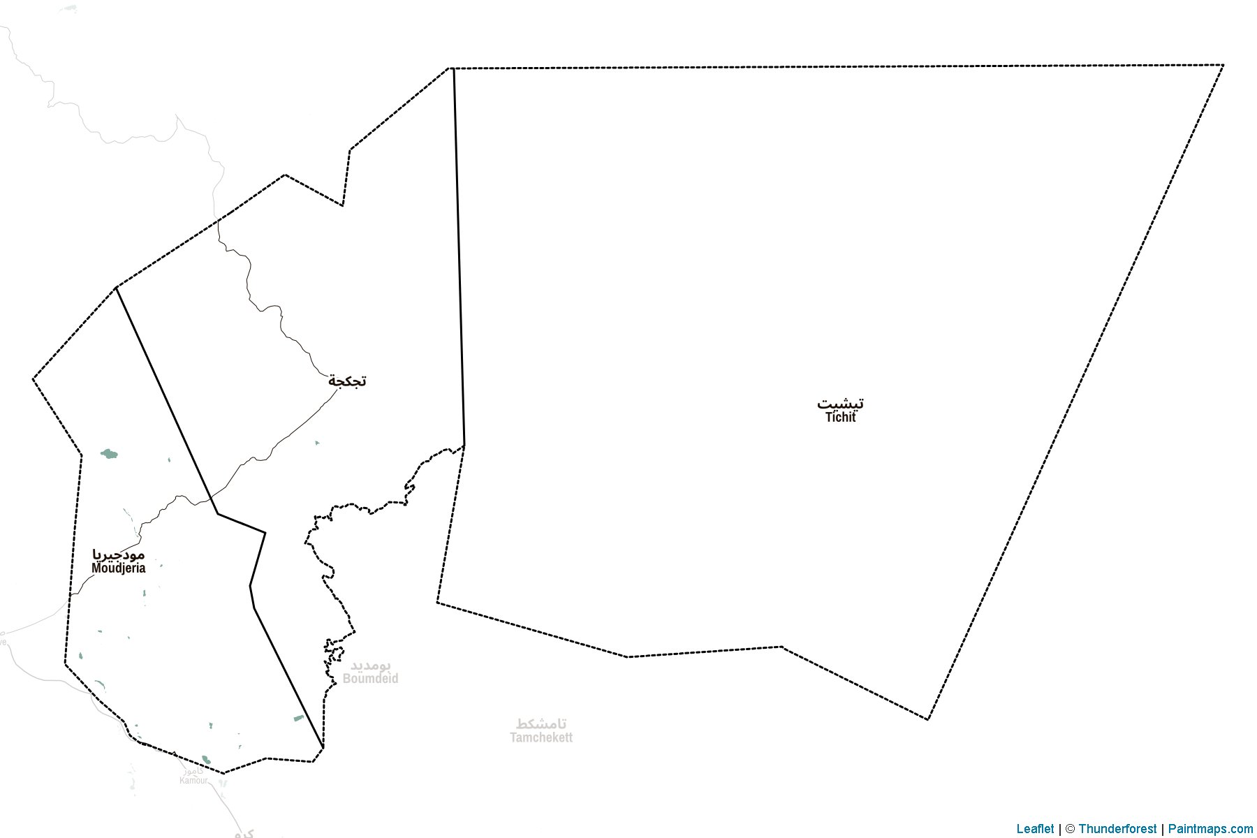Tagant Bölgesi (Moritanya) Haritası Örnekleri-2