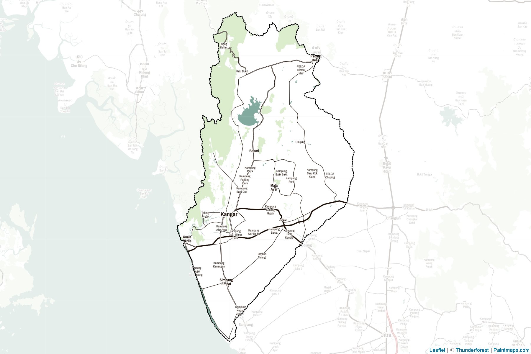 Perlis (Malaysia) Map Cropping Samples-2