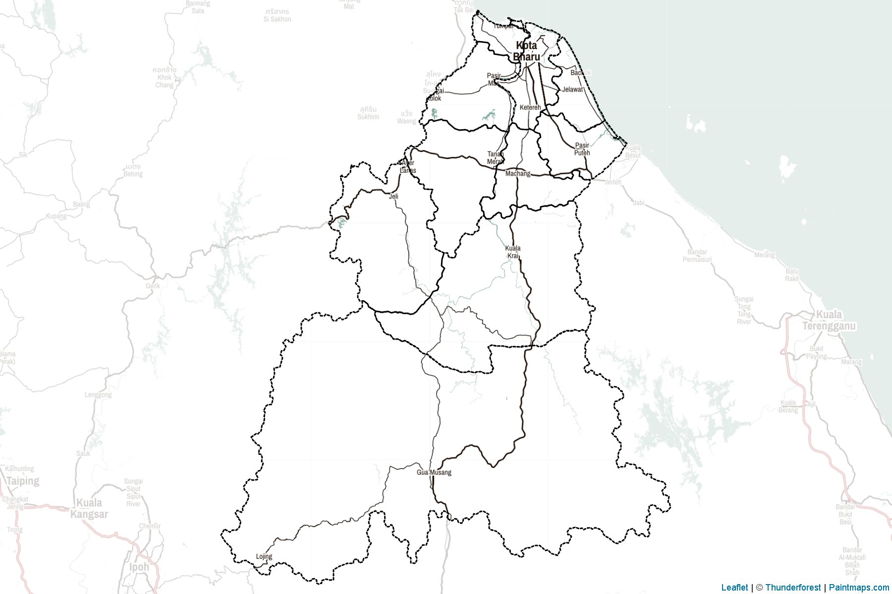 Kelantan (Malaysia) Map Cropping Samples-2