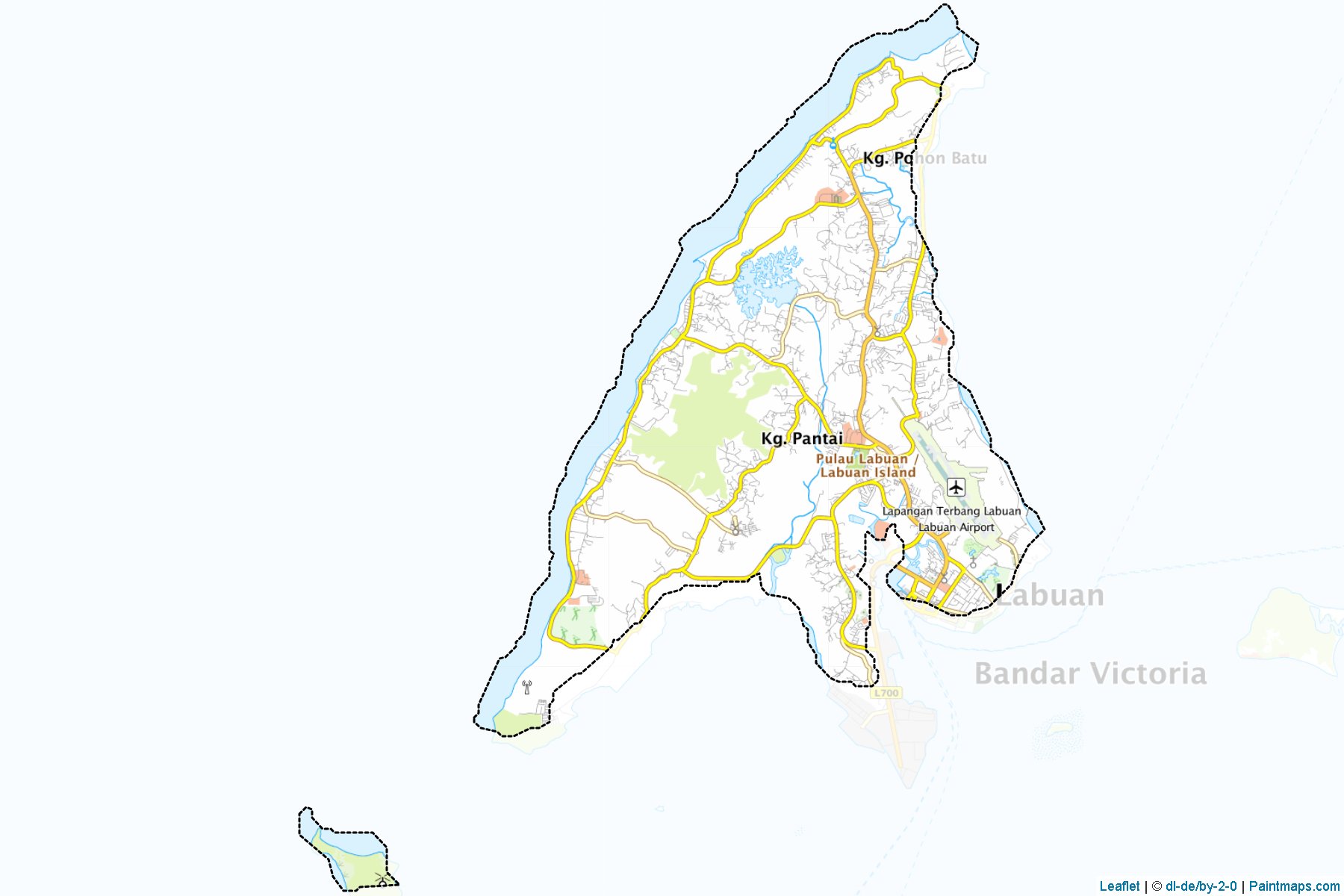 Labuan (Malaysia) Map Cropping Samples-1