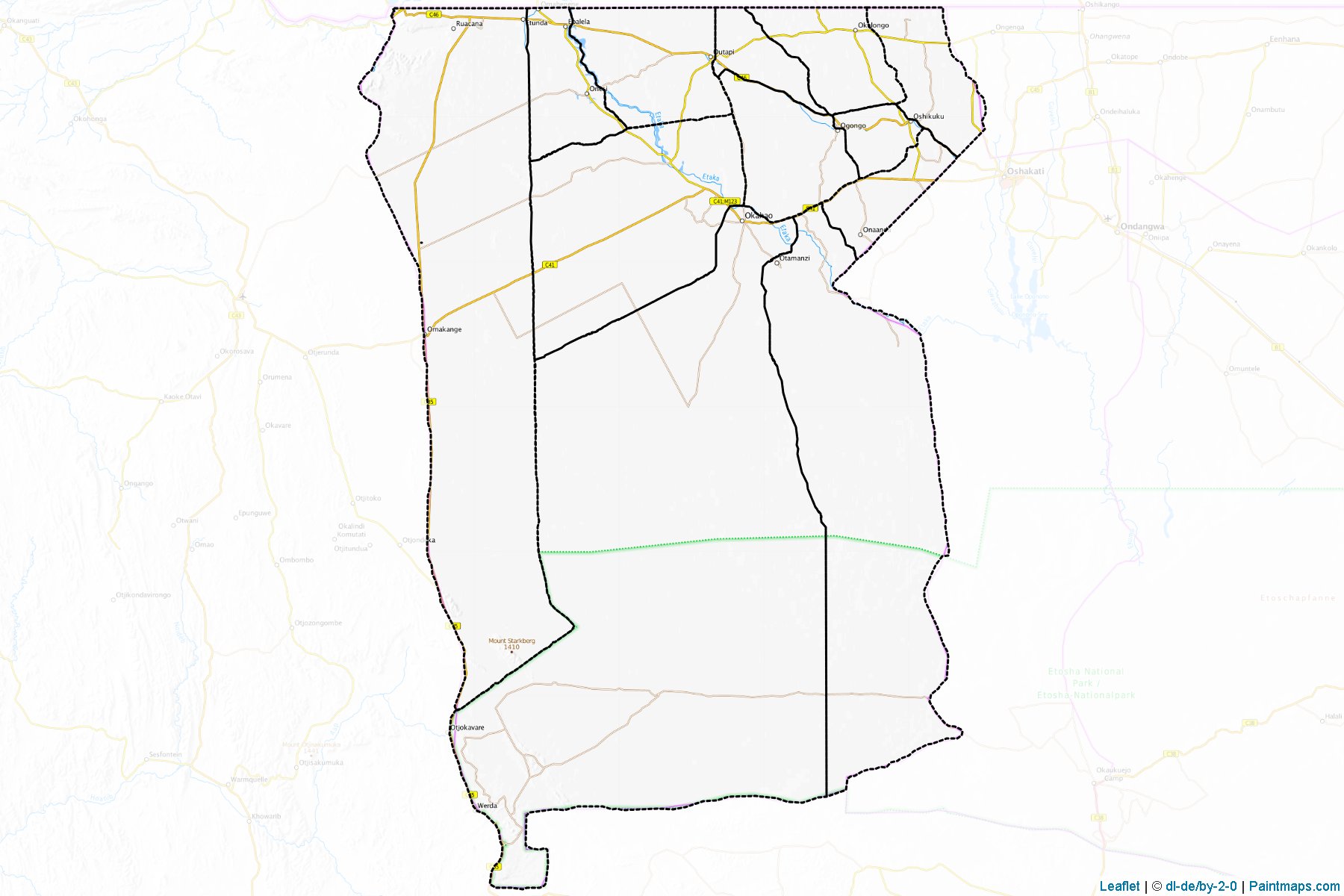 Omusati (Namibia) Map Cropping Samples-1