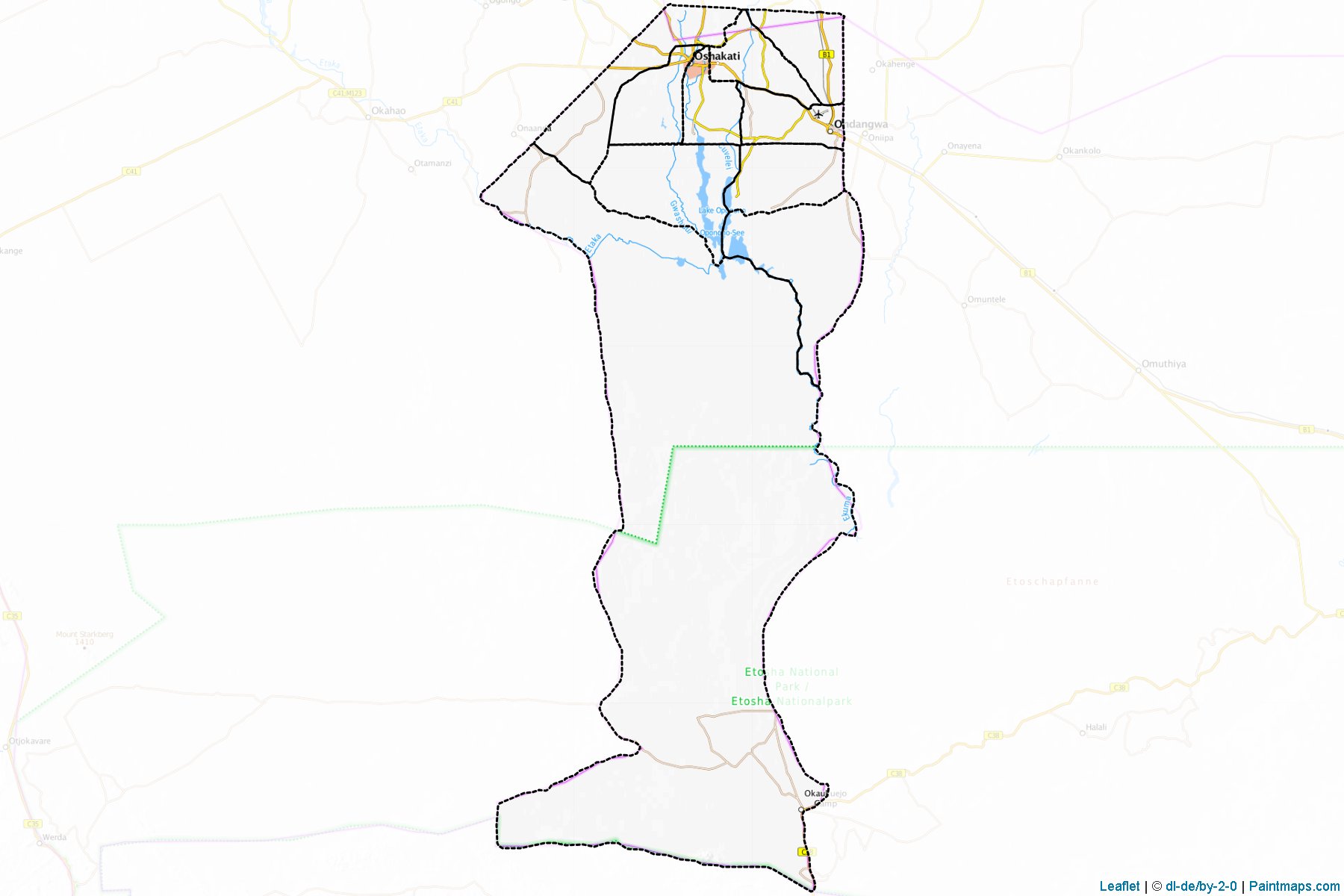 Oshana (Namibia) Map Cropping Samples-1