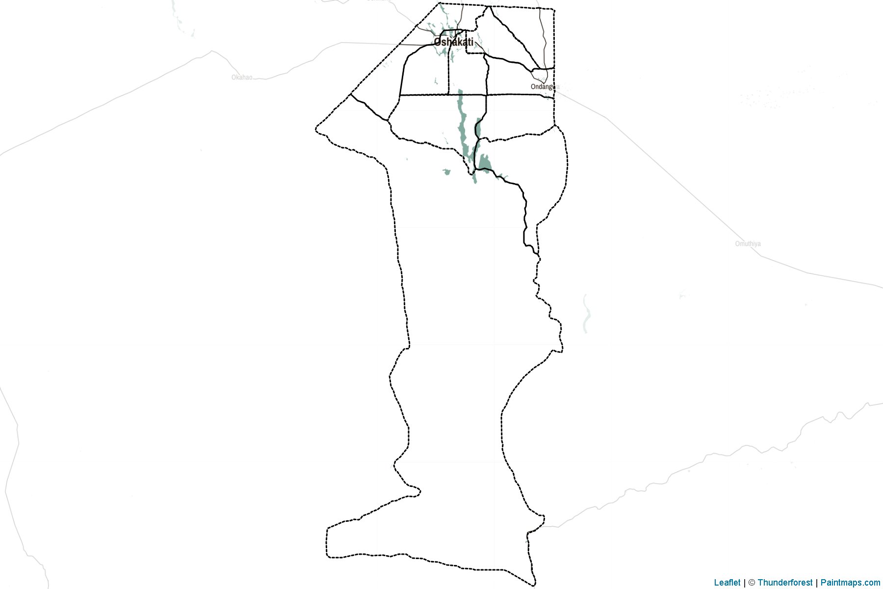 Oshana (Namibia) Map Cropping Samples-2