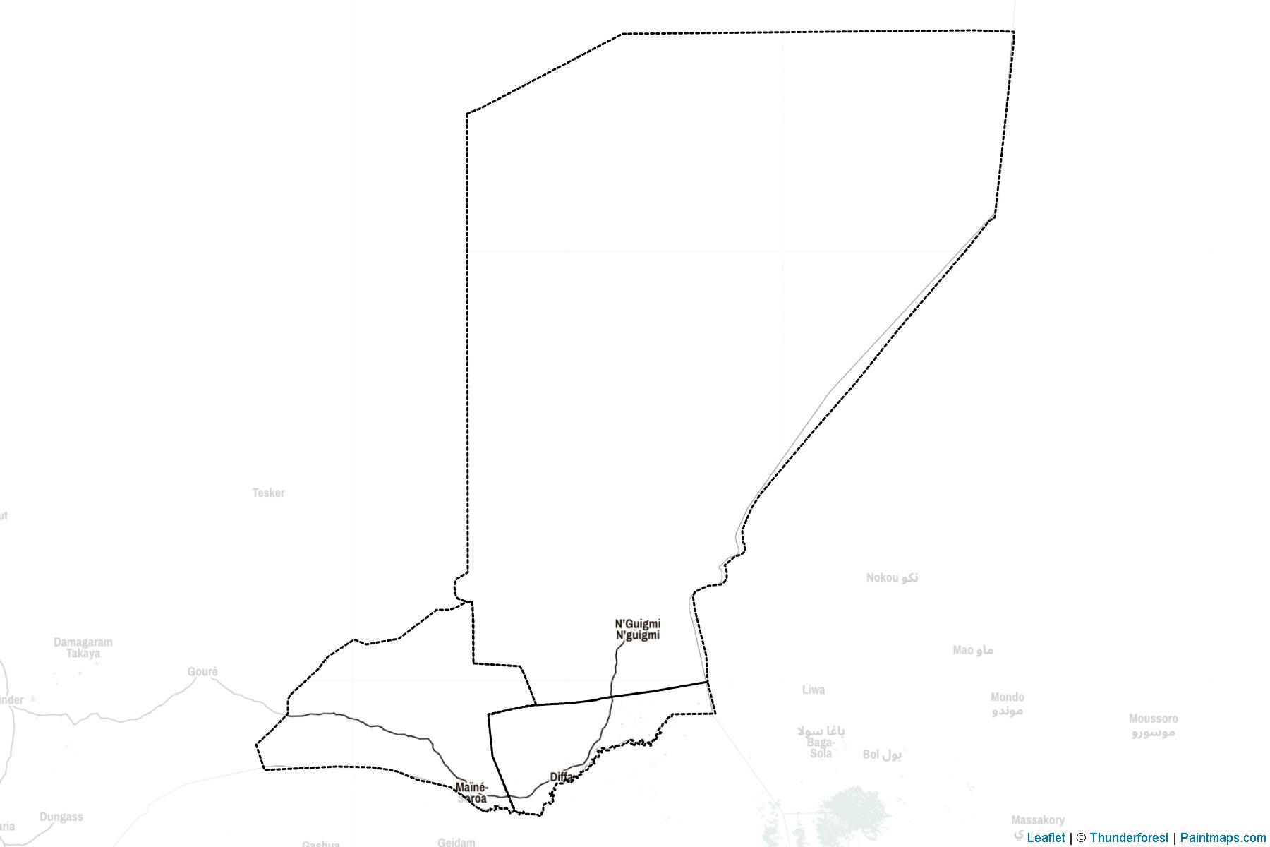 Diffa Region (Niger) Map Cropping Samples-2