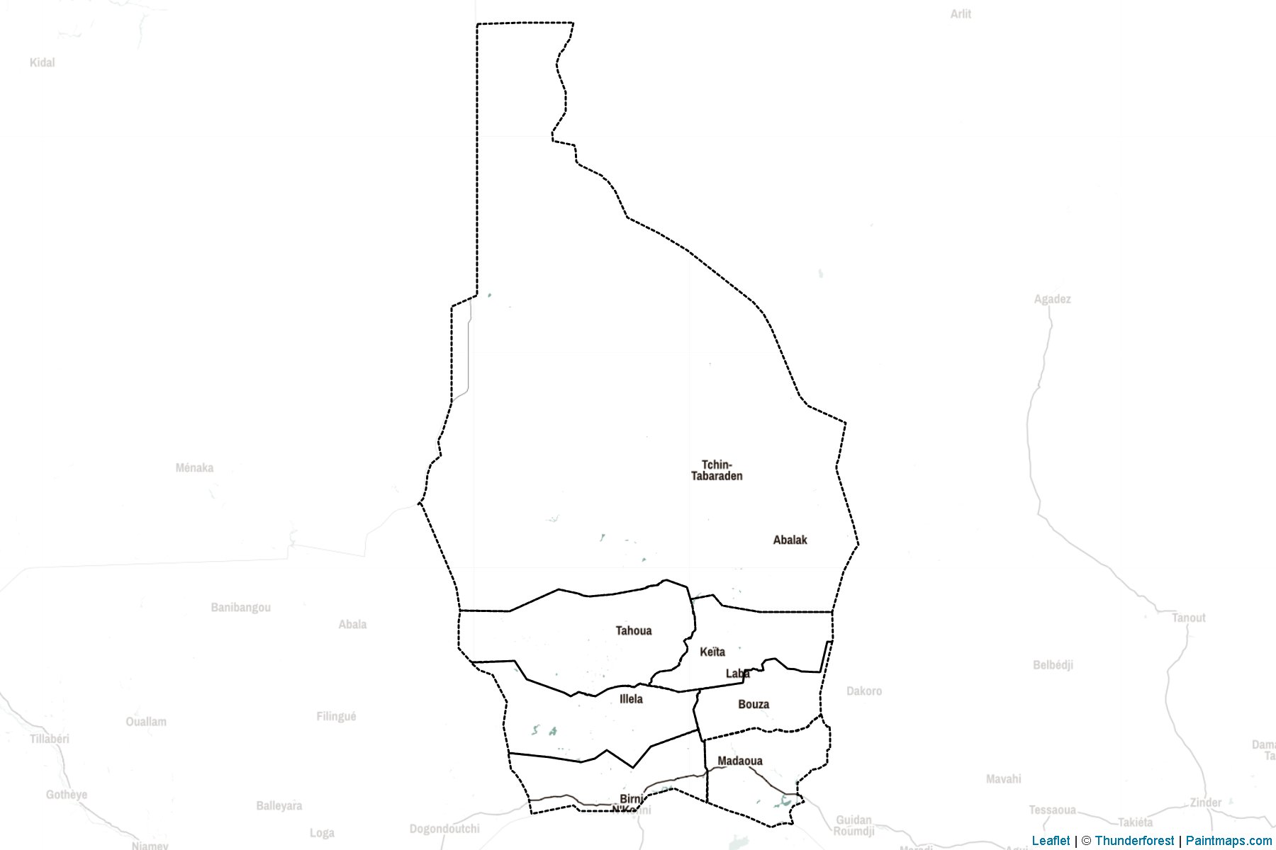 Muestras de recorte de mapas Tahoua (Níger)-2