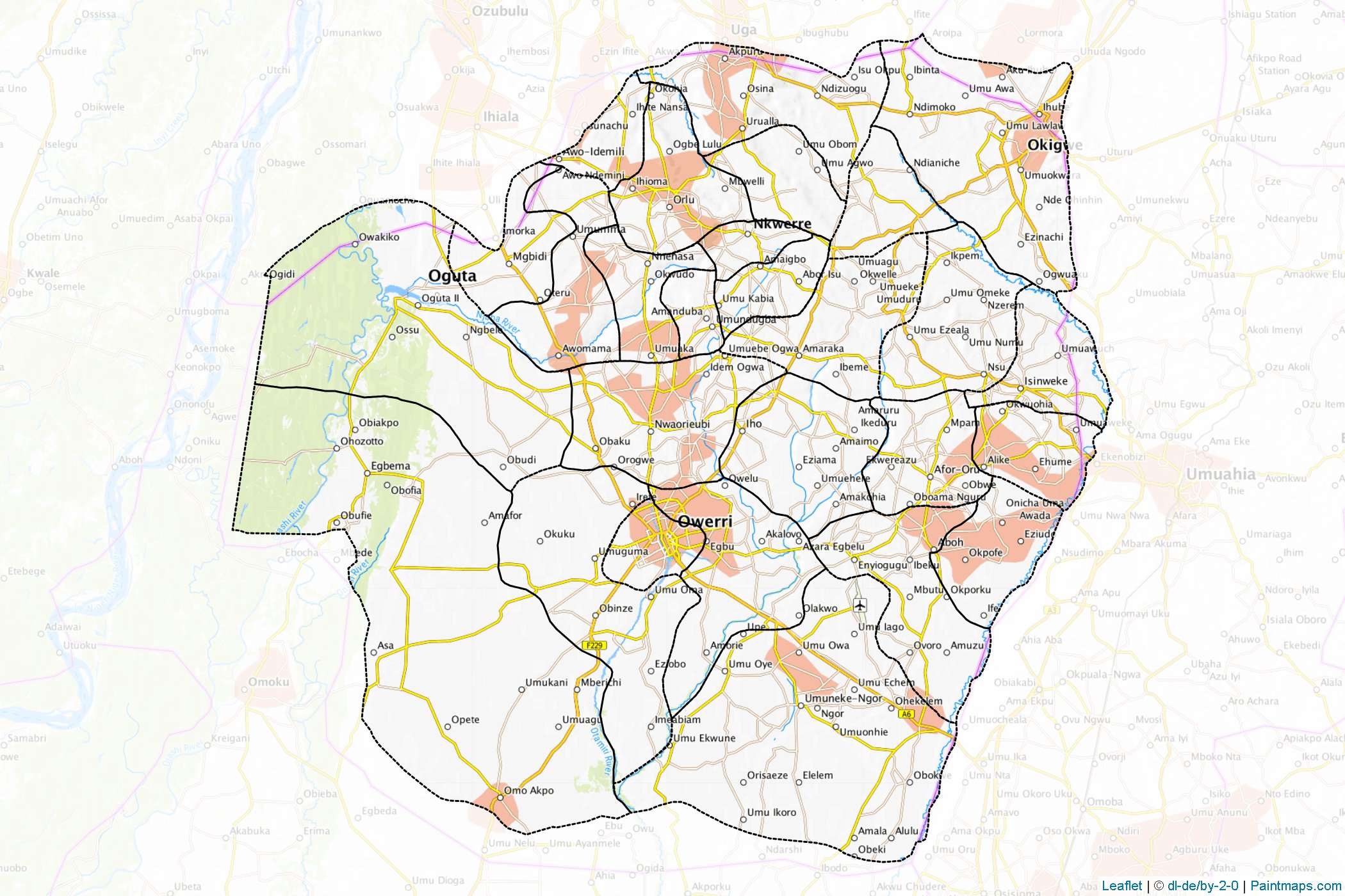 Muestras de recorte de mapas Imo (Nigeria)-1