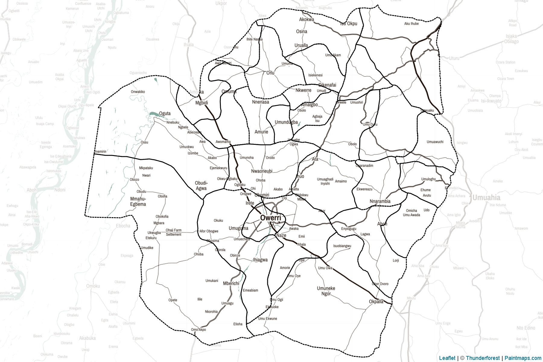 Muestras de recorte de mapas Imo (Nigeria)-2