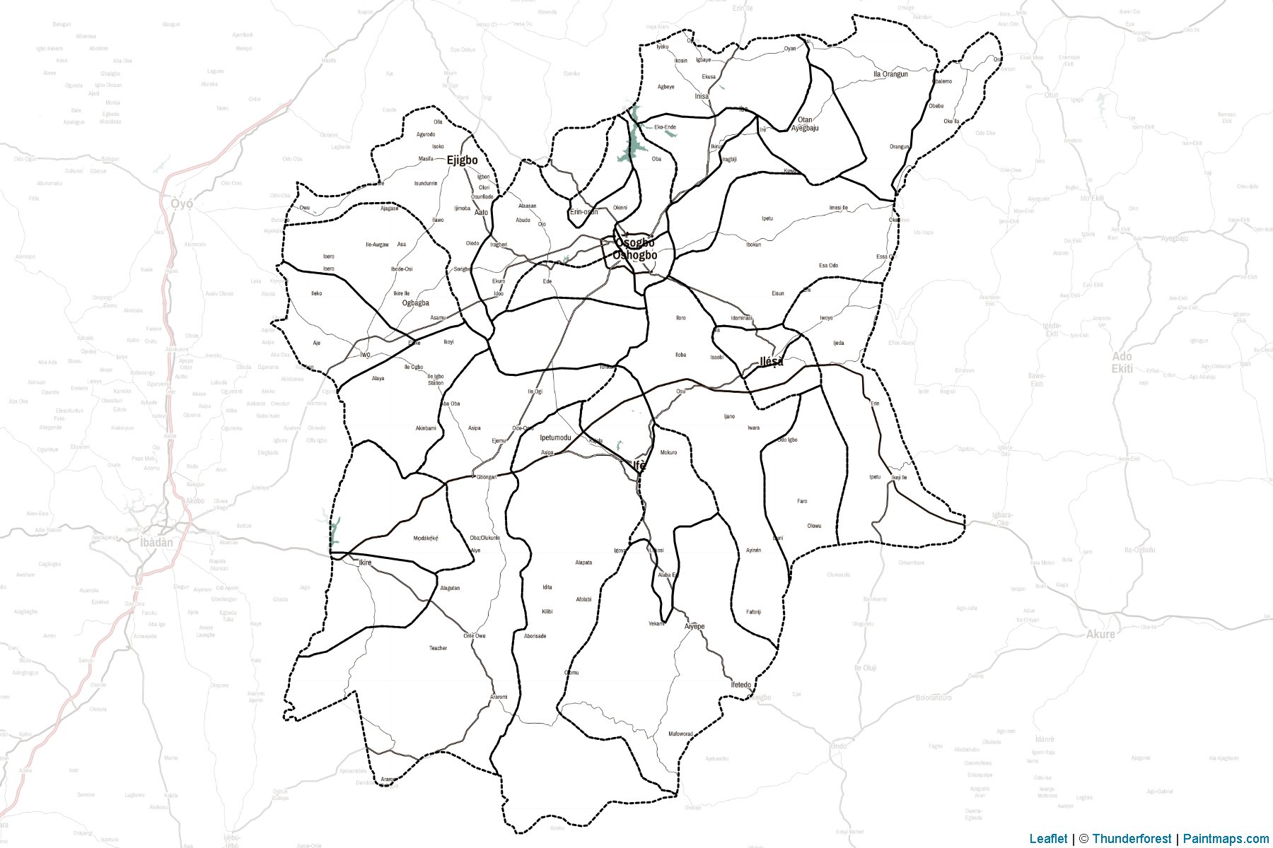 Osun (Nigeria) Map Cropping Samples-2