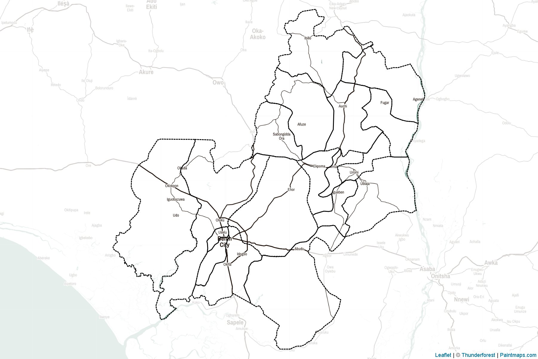 Edo (Nigeria) Map Cropping Samples-2