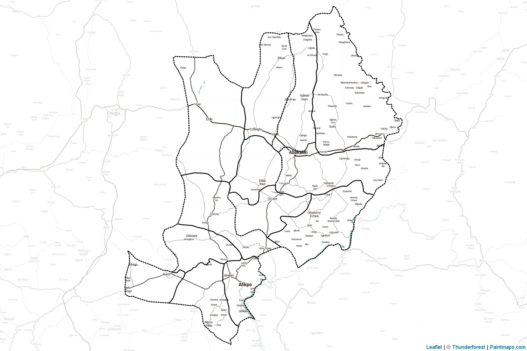 Ebonyi (Nigeria) Map Cropping Samples-2