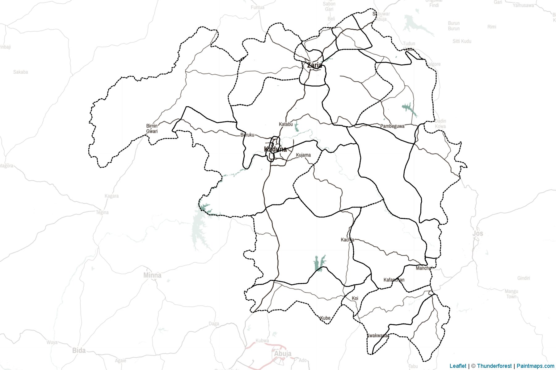 Kaduna (Nigeria) Map Cropping Samples-2