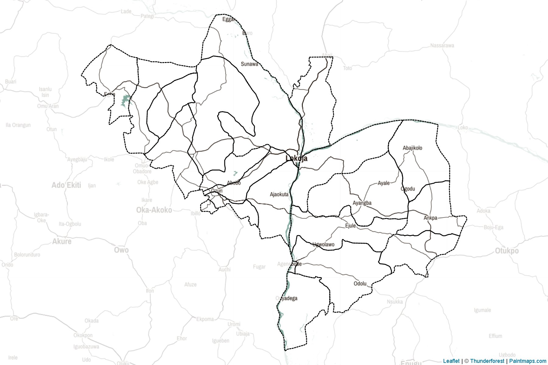 Kogi (Nigeria) Map Cropping Samples-2