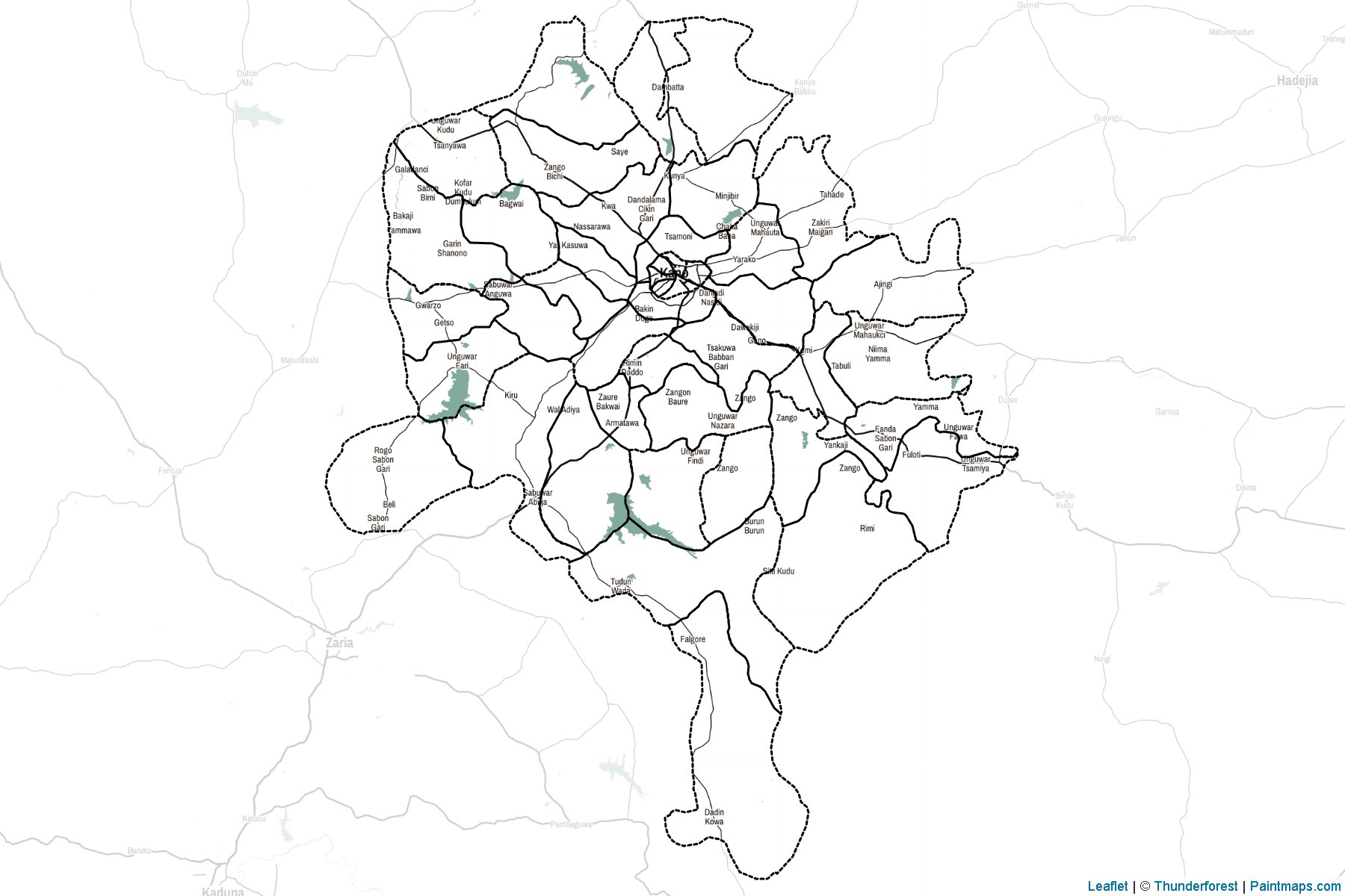 Kano (Nigeria) Map Cropping Samples-2