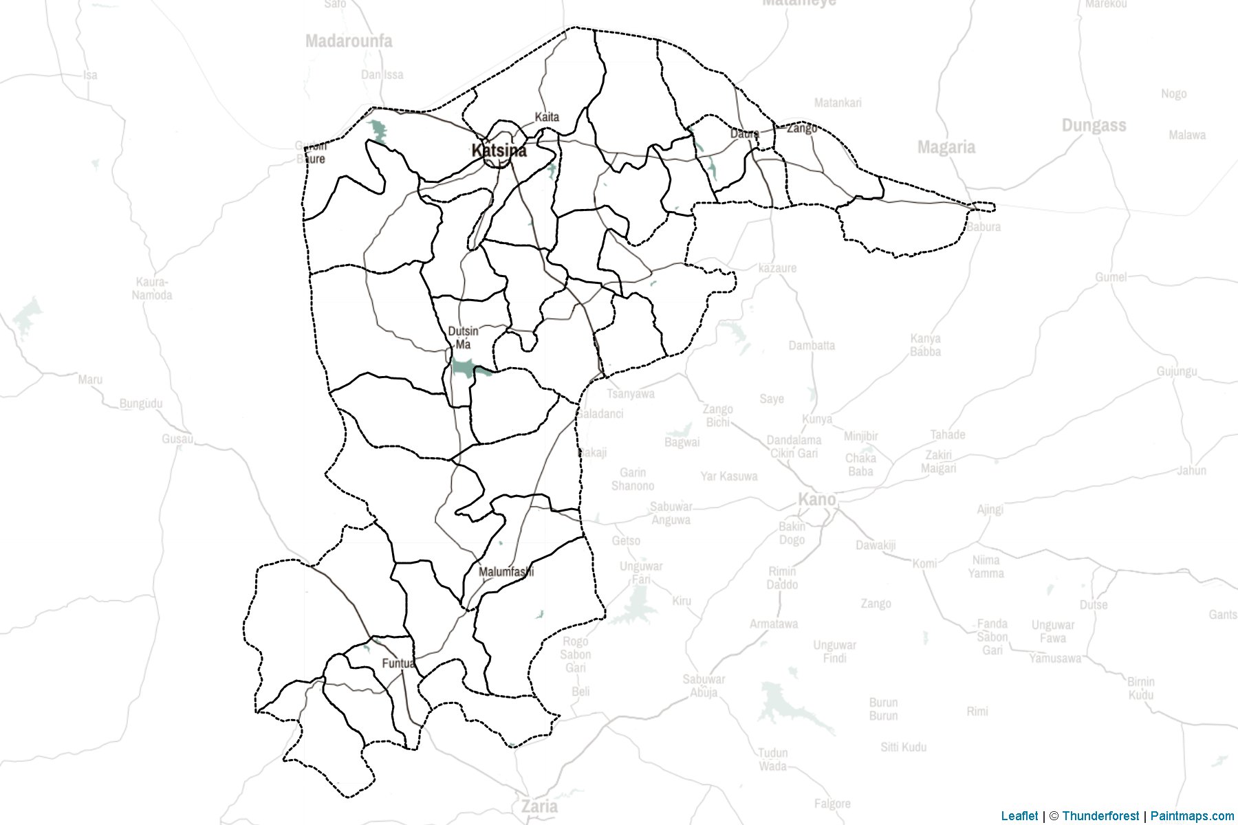 Katsina (Nigeria) Map Cropping Samples-2