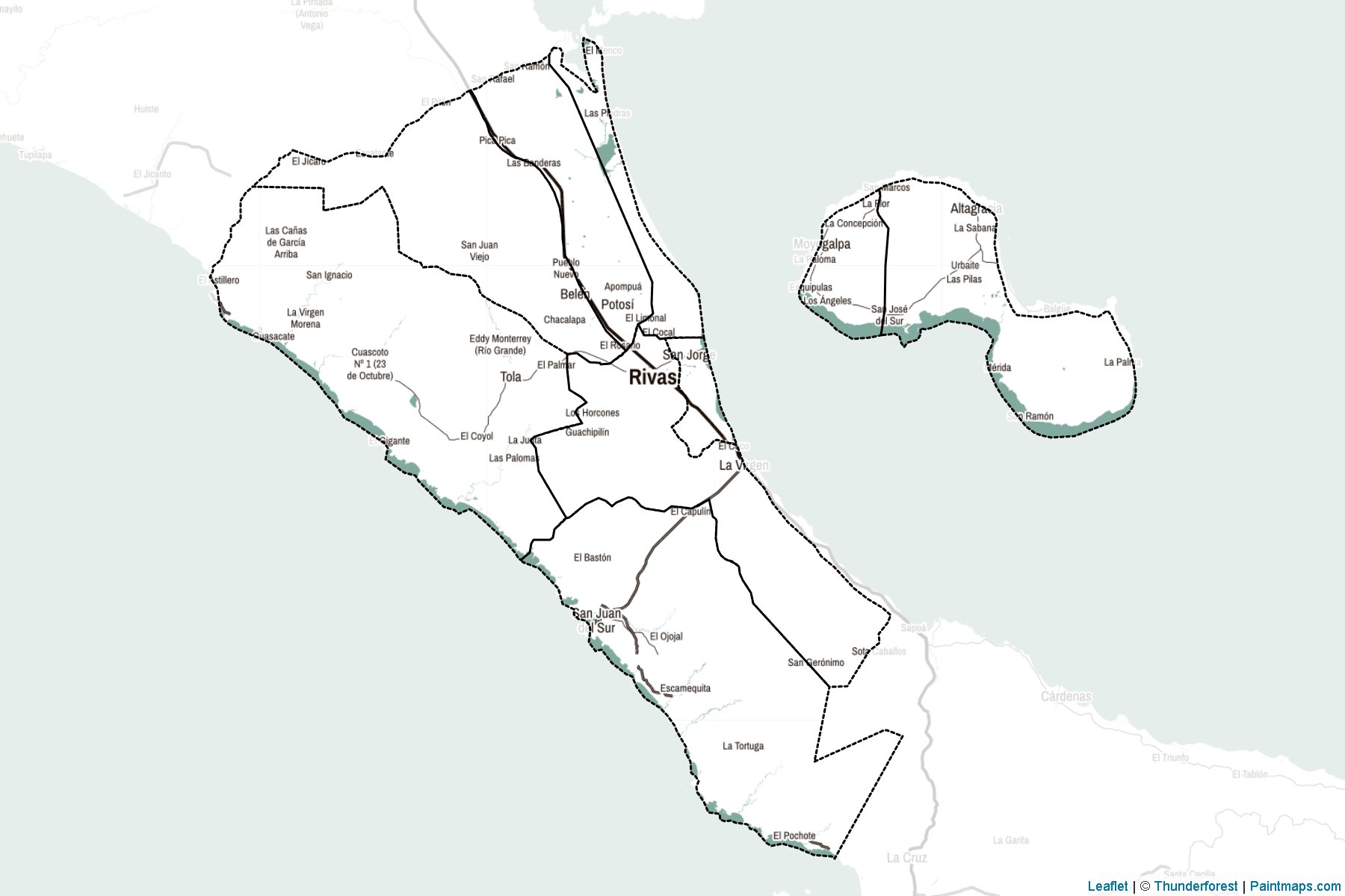 Muestras de recorte de mapas Rivas (Nicaragua)-2