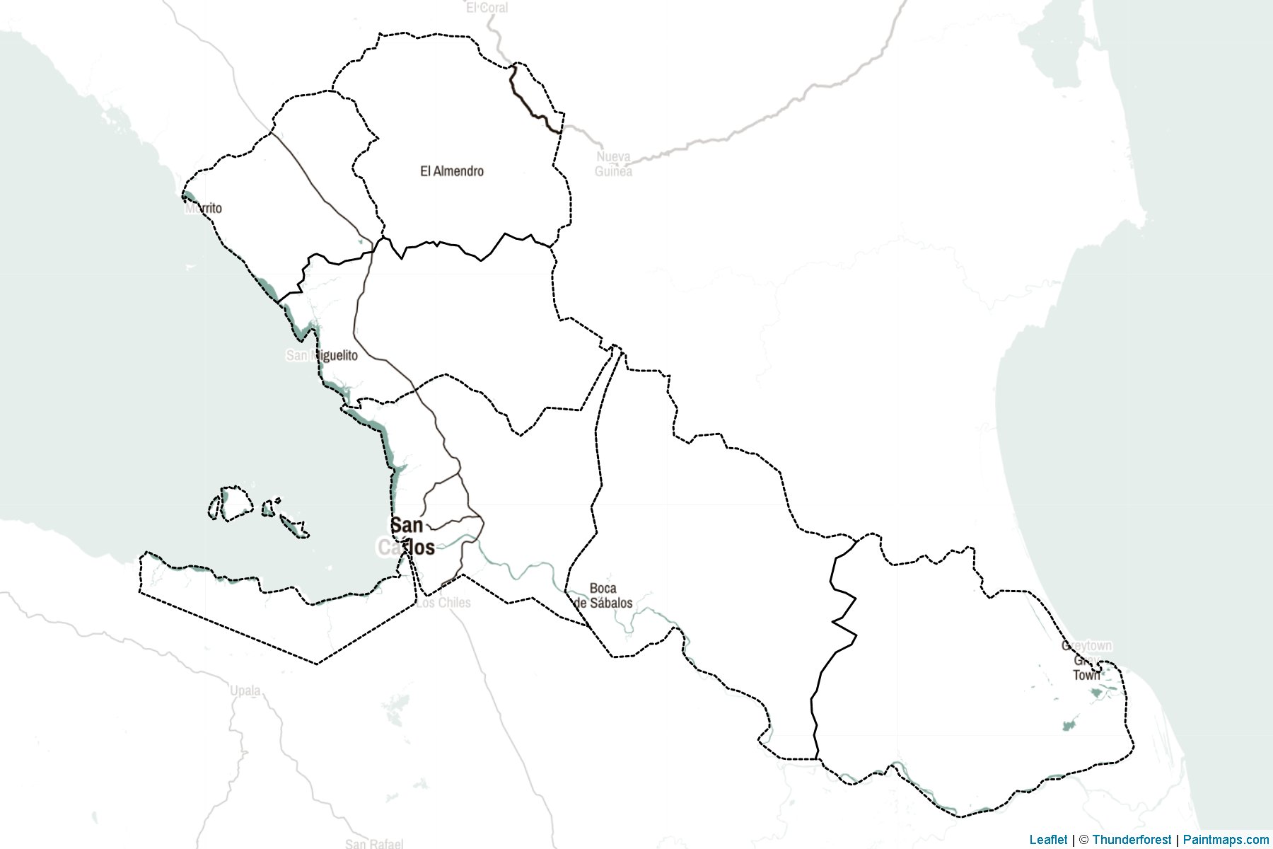 Muestras de recorte de mapas Rio San Juan (Nicaragua)-2