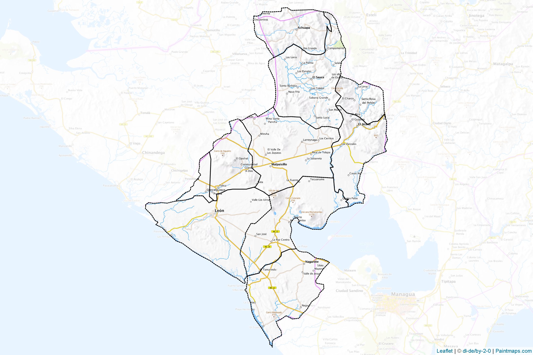 Muestras de recorte de mapas León (Nicaragua)-1