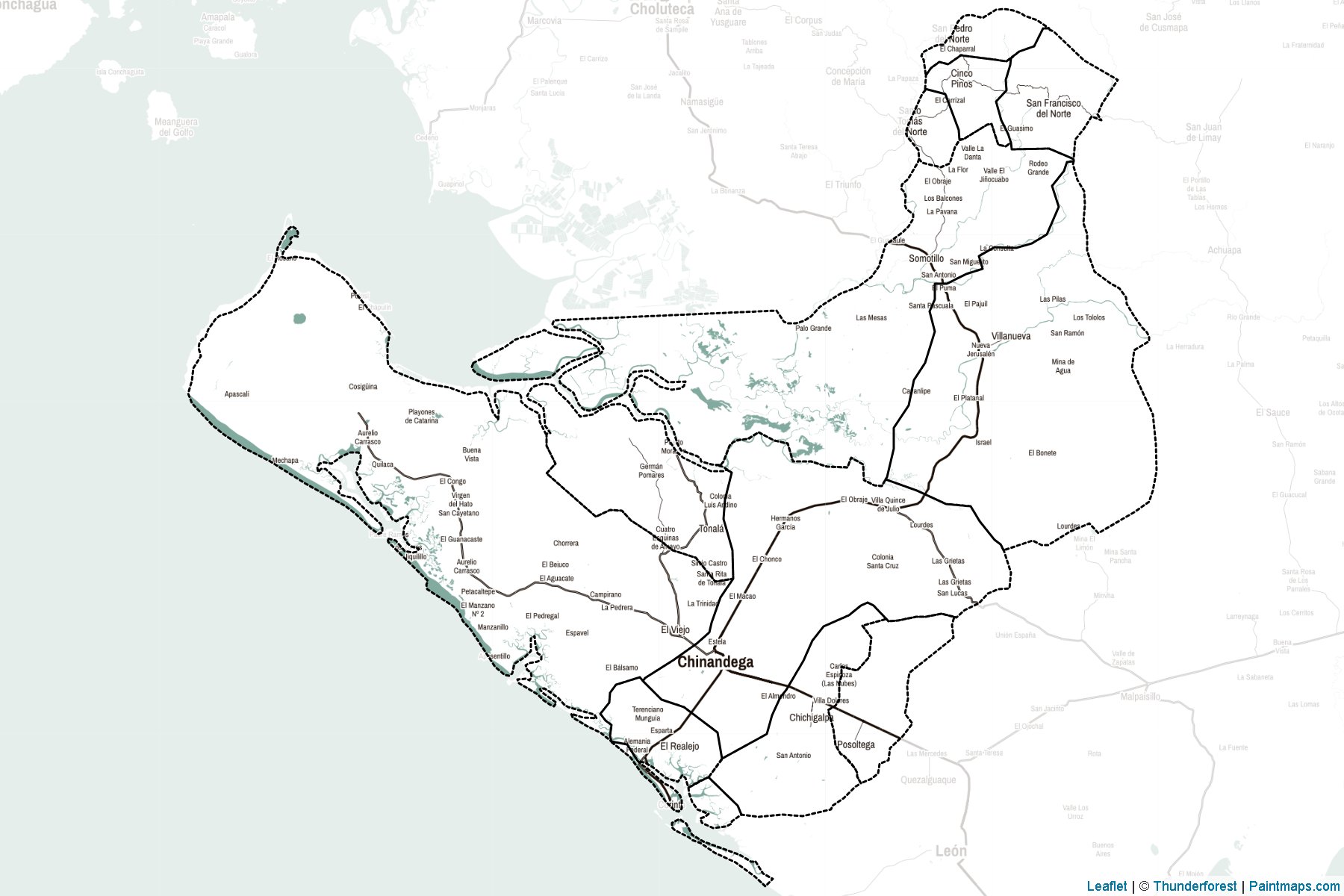 Muestras de recorte de mapas Chinandega (Nicaragua)-2