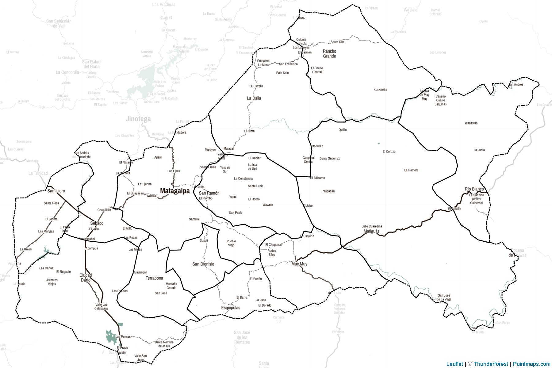 Muestras de recorte de mapas Matagalpa (Nicaragua)-2