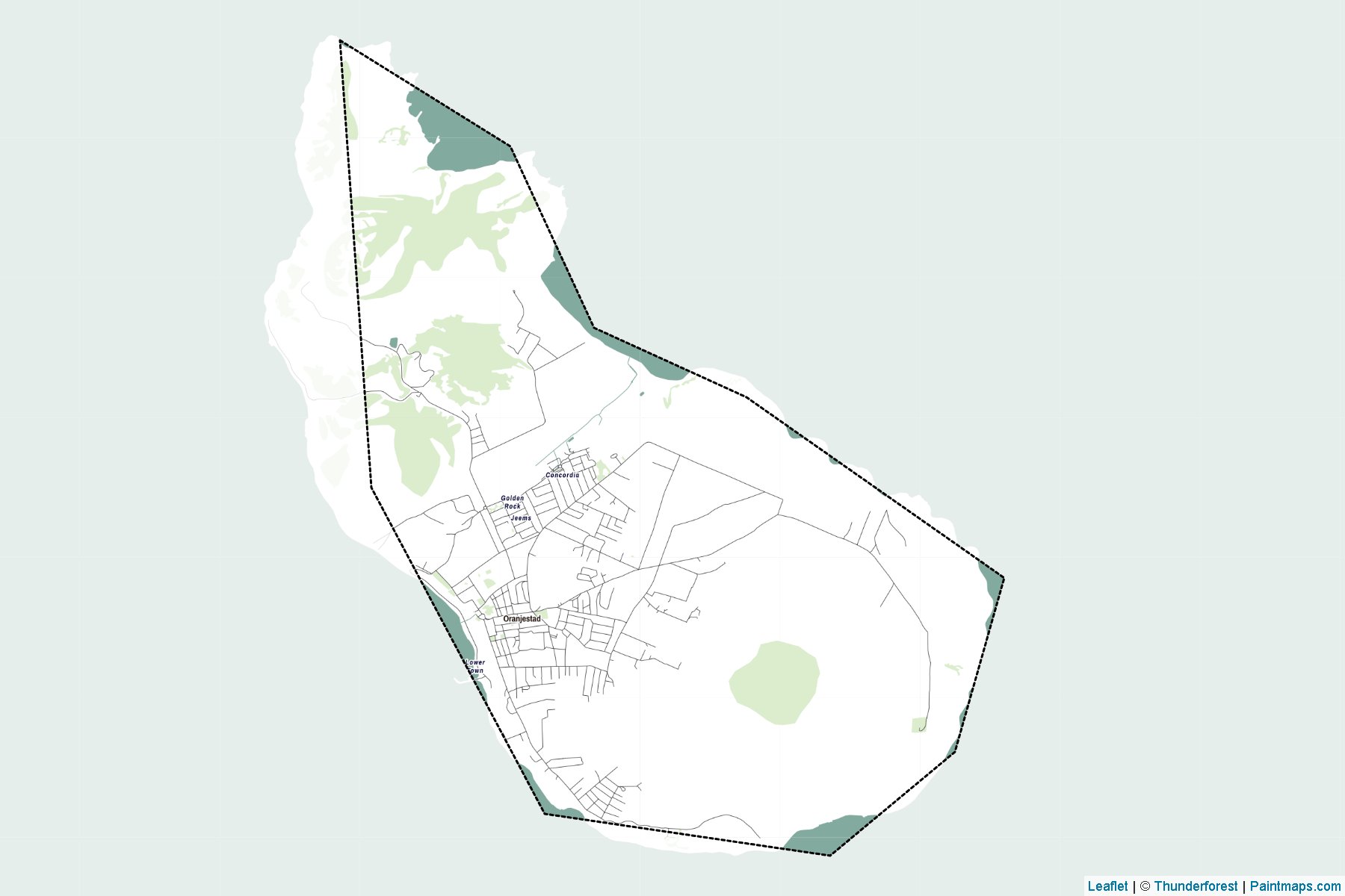 St. Eustatius (Netherlands) Map Cropping Samples-2