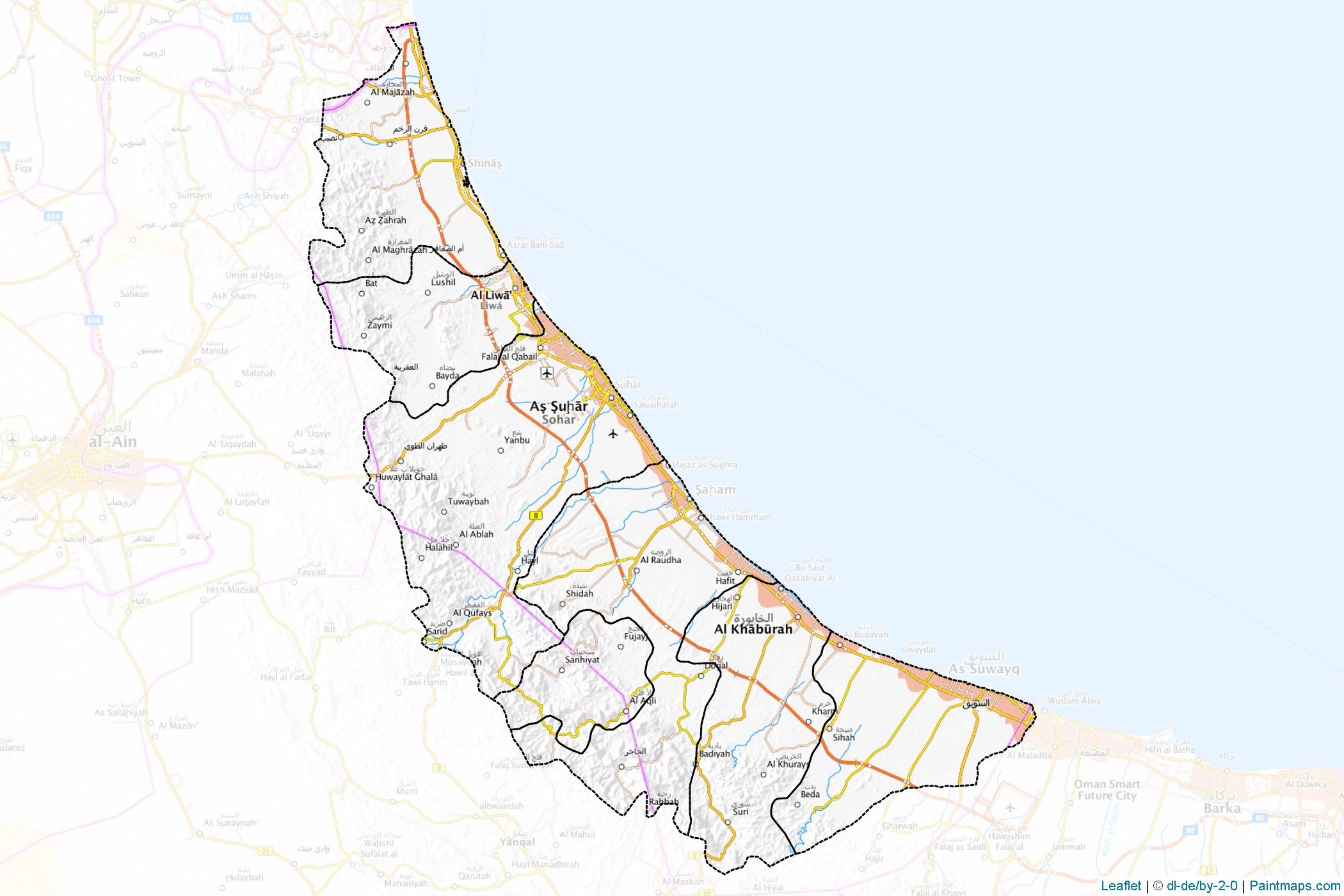 Al Batinah (Oman) Map Cropping Samples-1