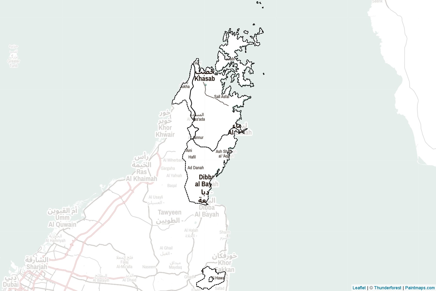 Musandam (Oman) Map Cropping Samples-2