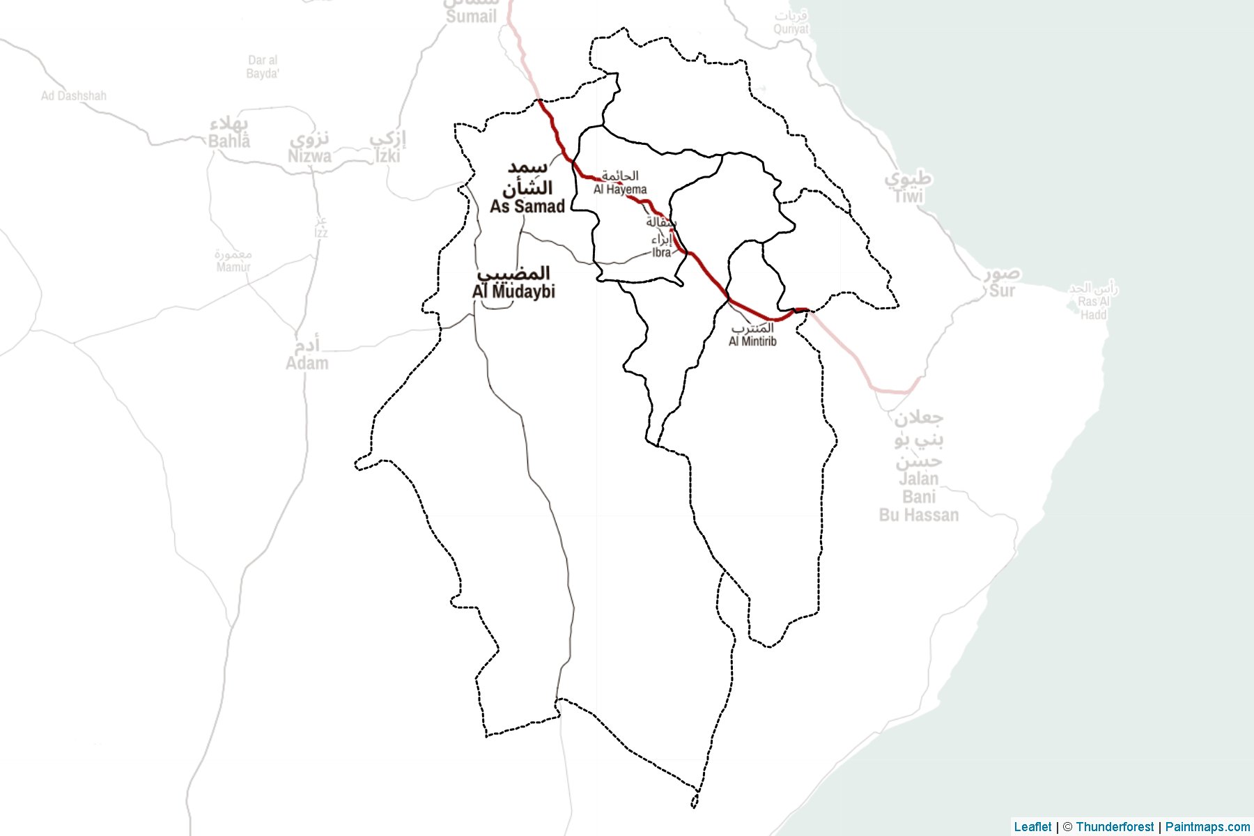 Ash Sharqiyah (Oman) Map Cropping Samples-2