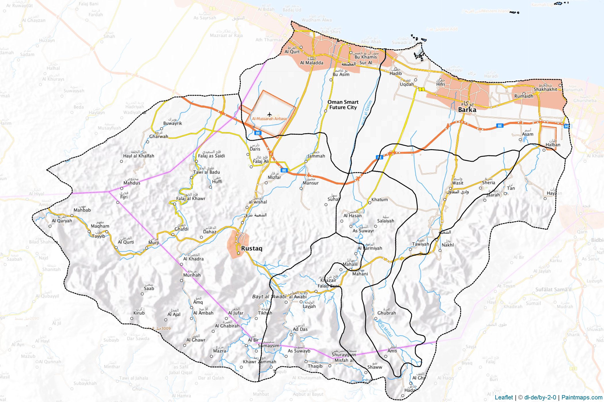 Al Batinah (Oman) Map Cropping Samples-1