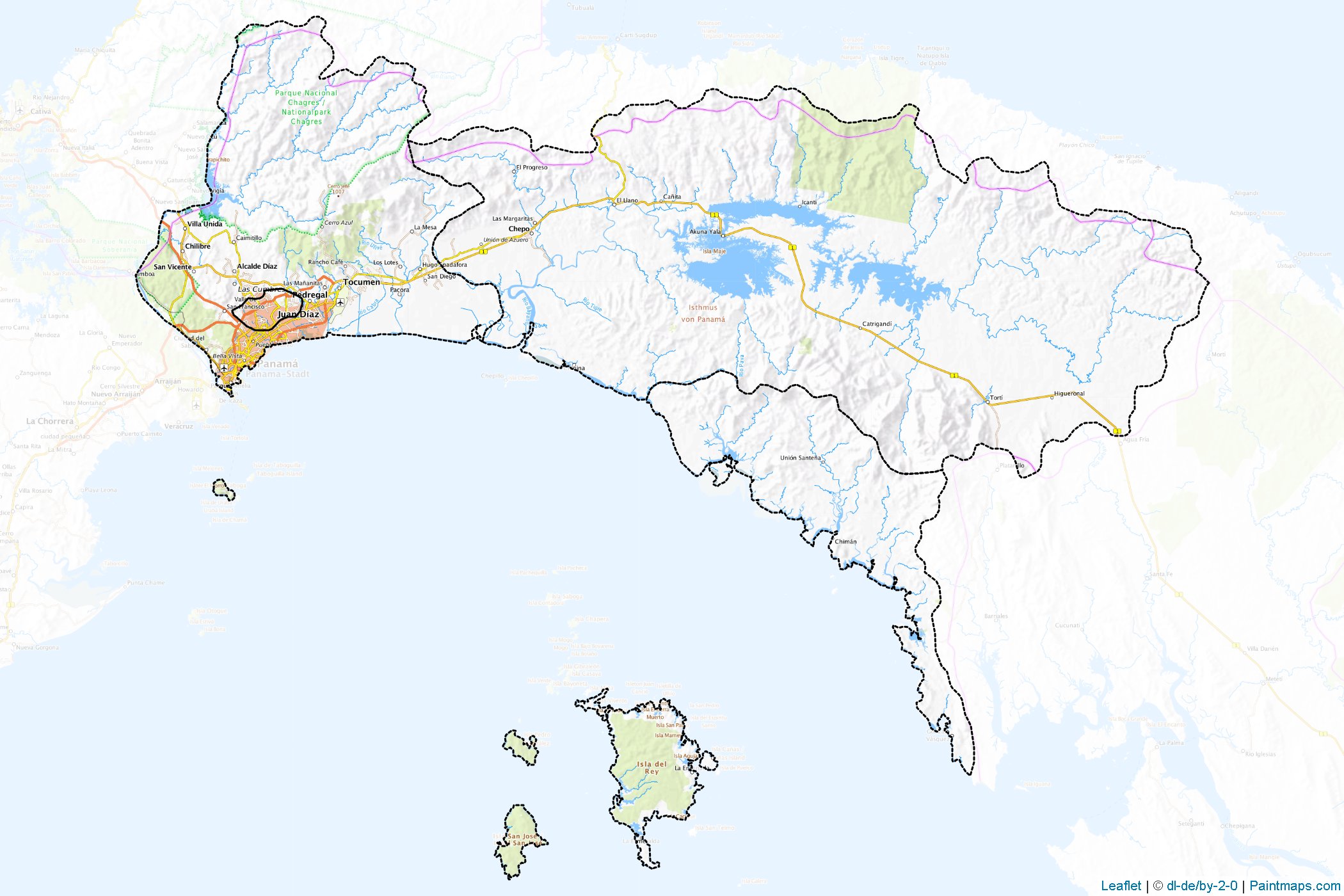 Panama (Panama) Map Cropping Samples-1