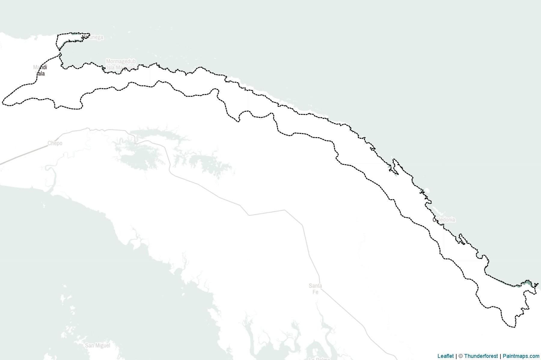 Muestras de recorte de mapas Kuna Yala (Panamá)-2