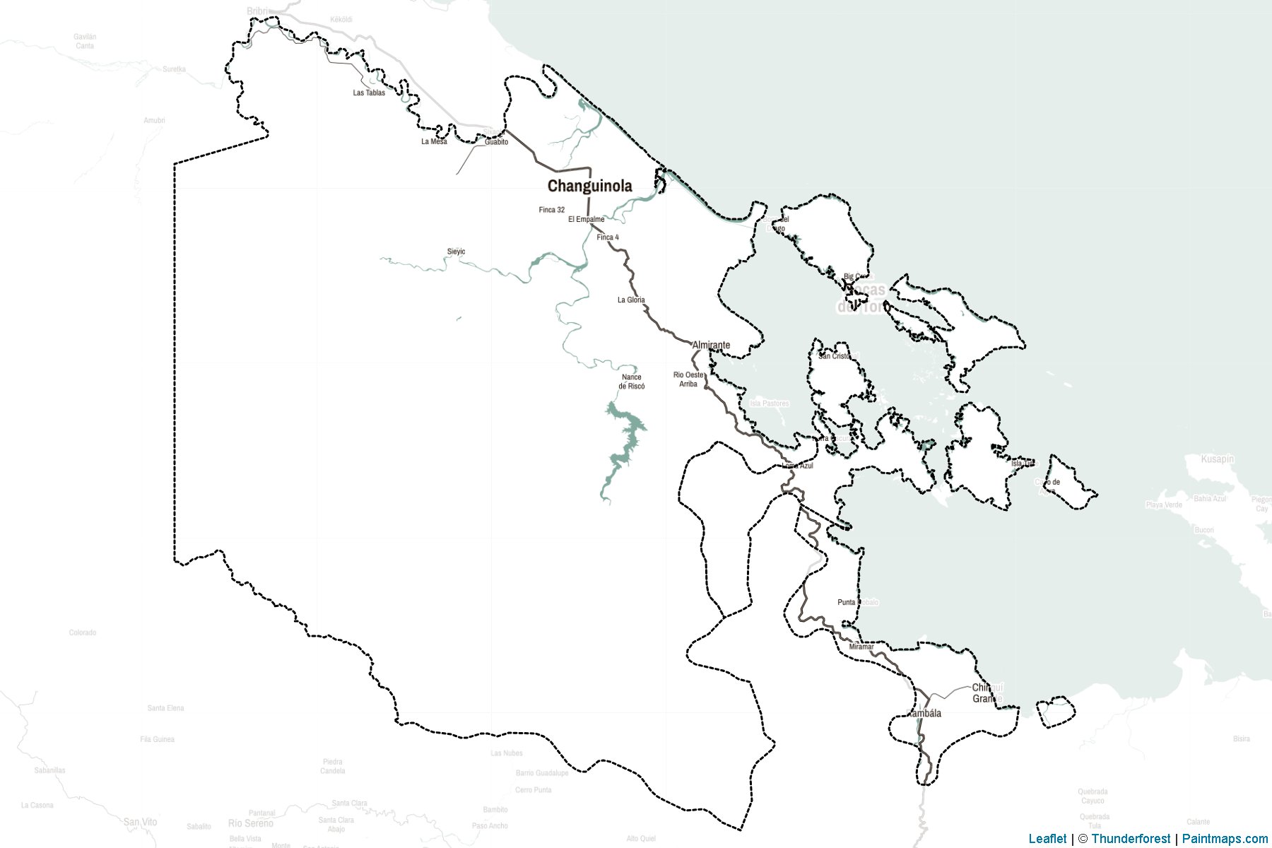 Bocas del Toro (Panama) Map Cropping Samples-2