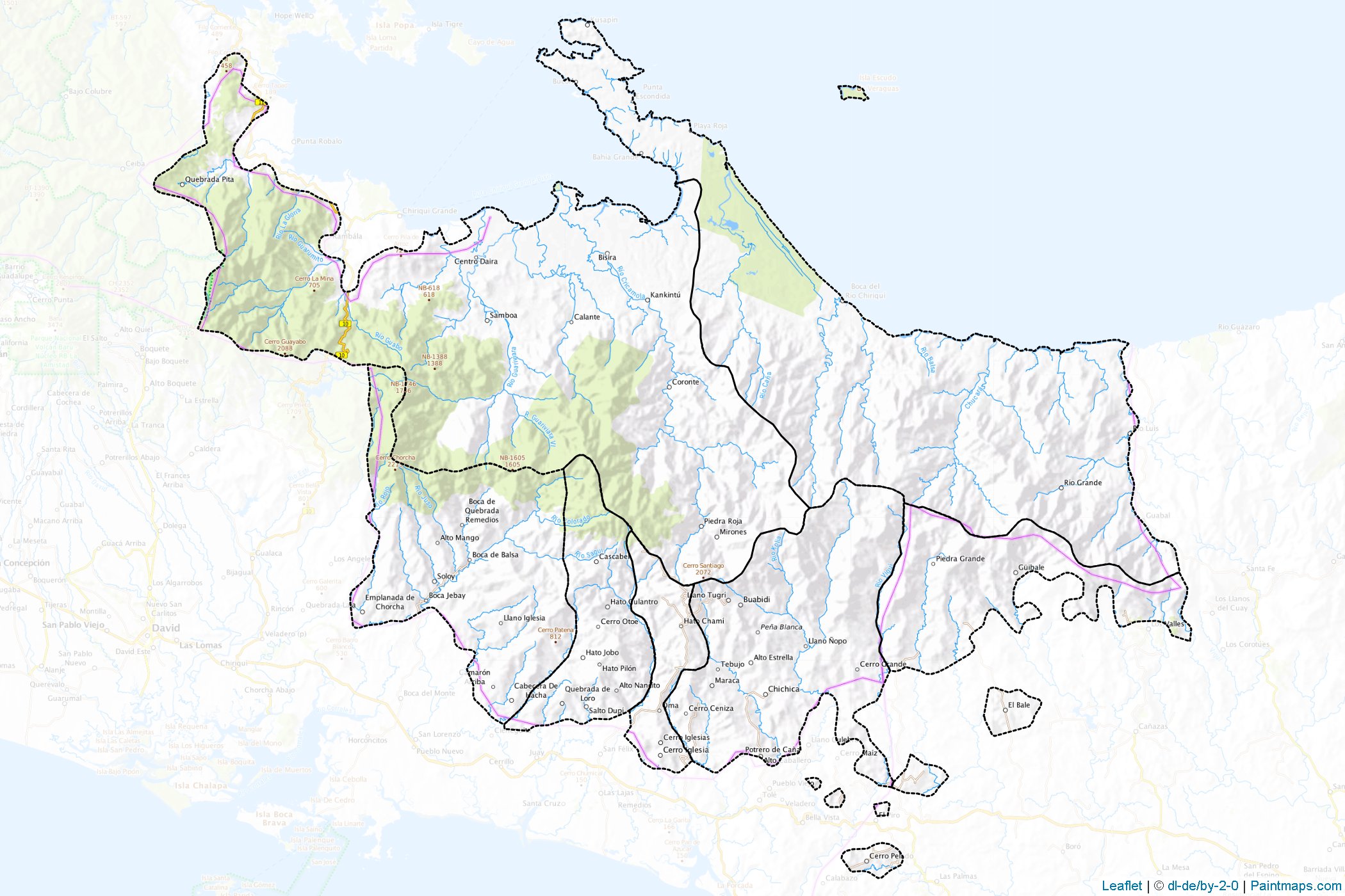 Ngäbe Buglé (Panama) Map Cropping Samples-1