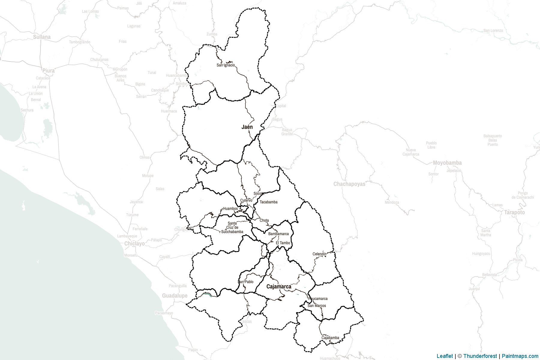 Cajamarca (Peru) Map Cropping Samples-2