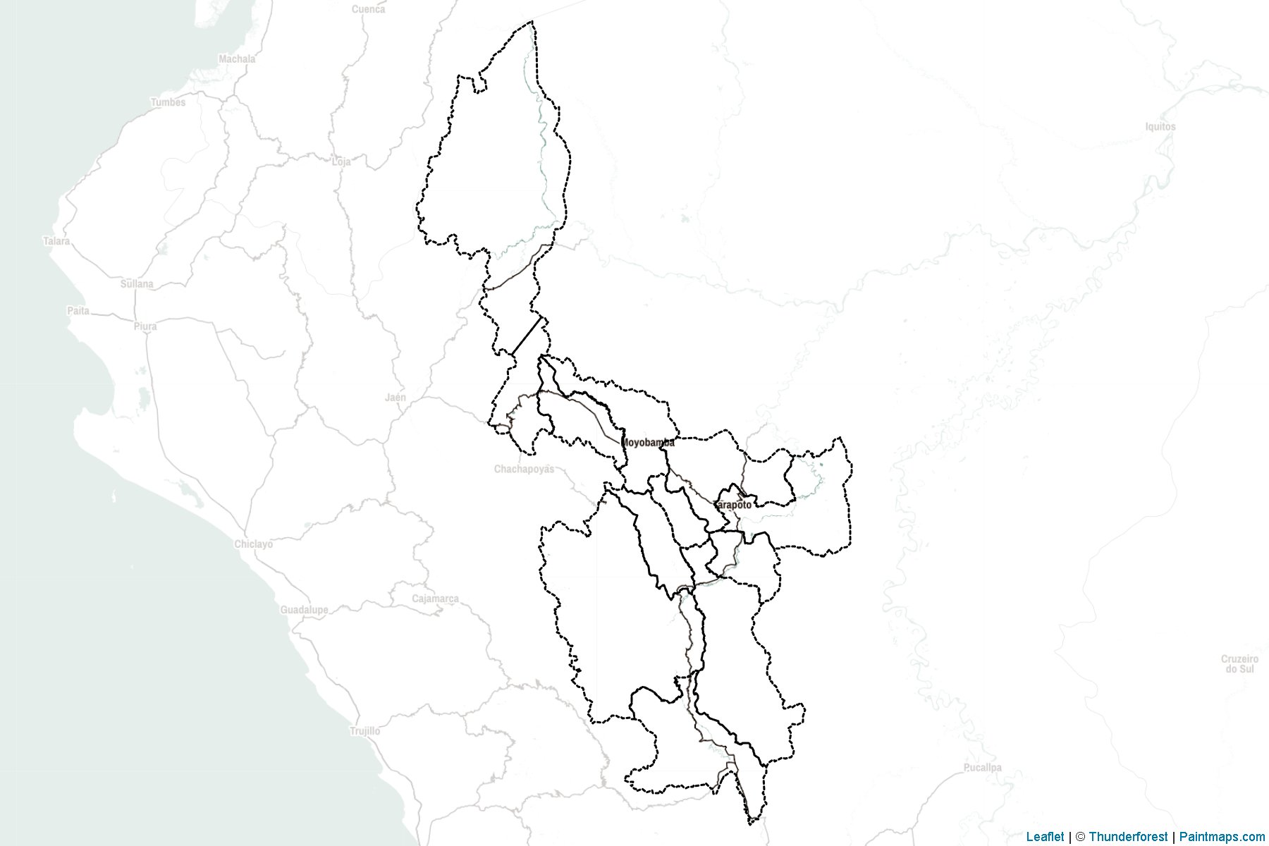 Muestras de recorte de mapas San Martin (Perú)-2