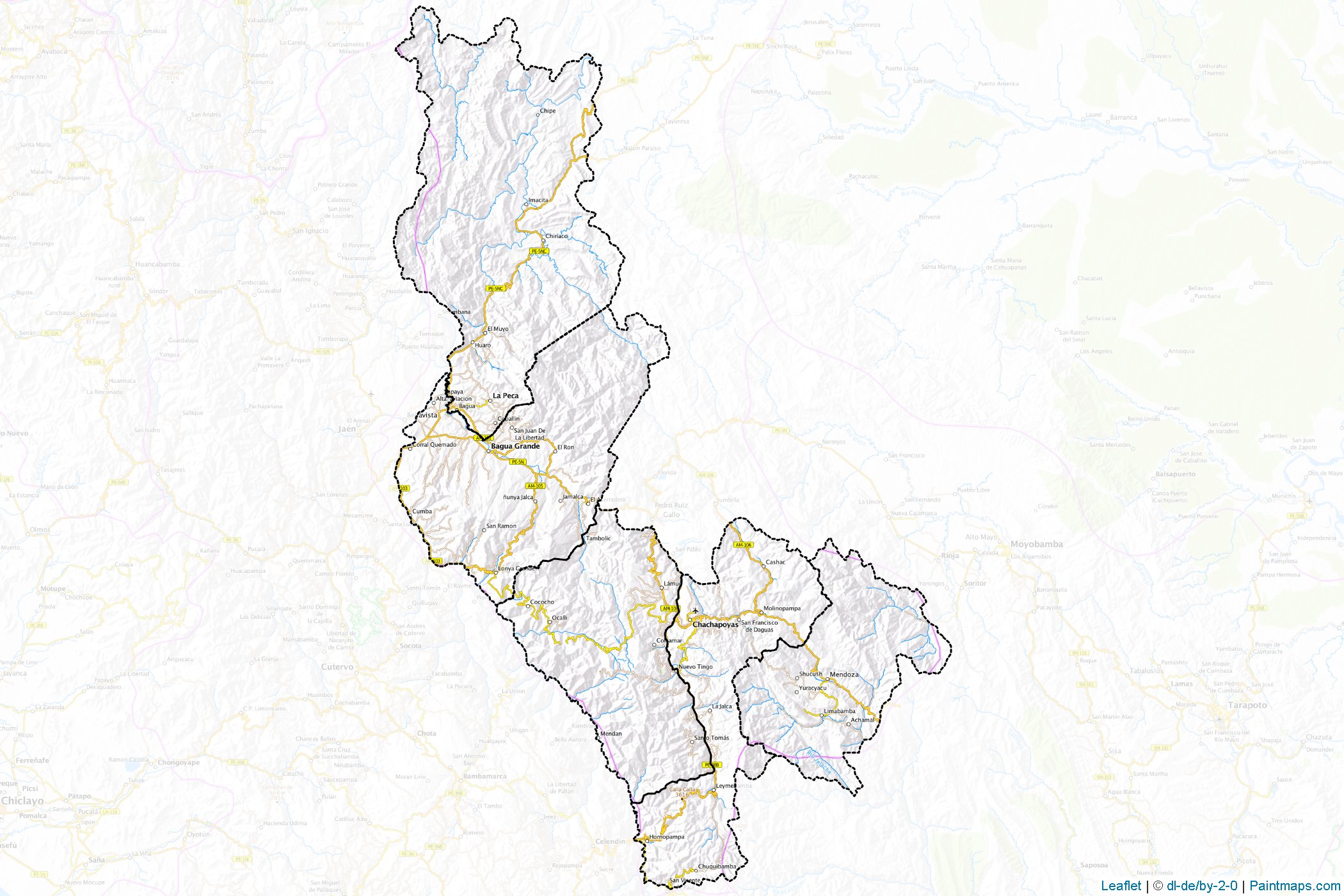 Amazonas (Peru) Map Cropping Samples-1