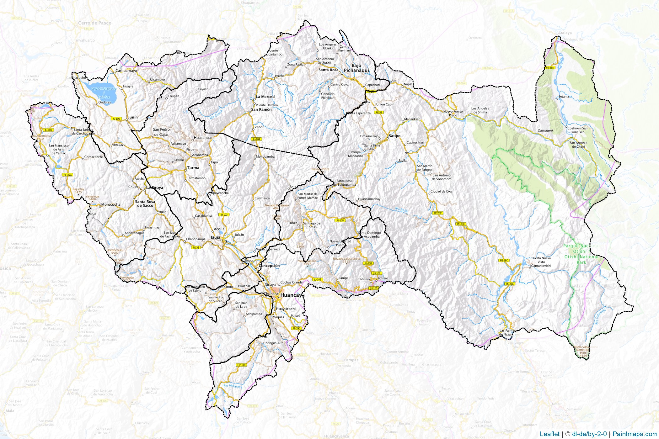 Junin (Peru) Map Cropping Samples-1