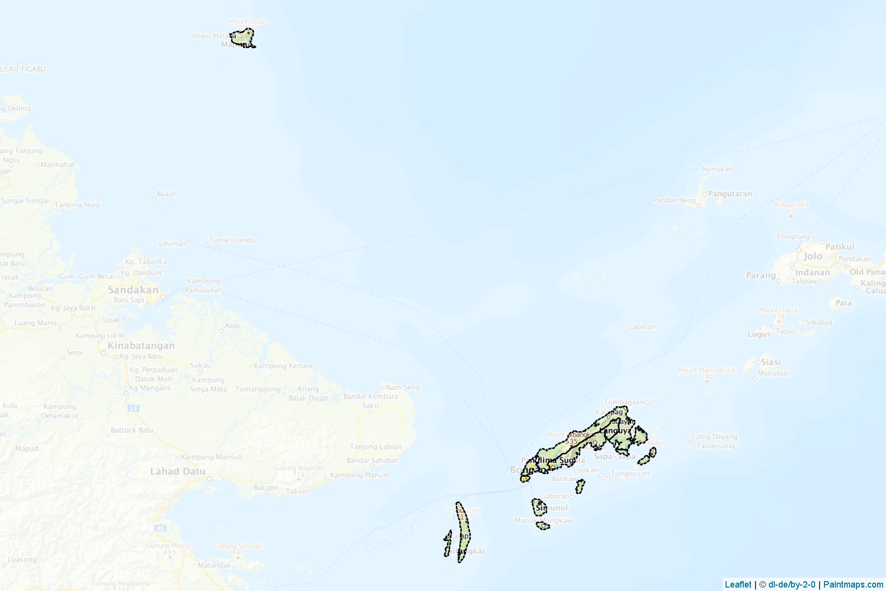 Tawitawi (Philippines) Map Cropping Samples-1