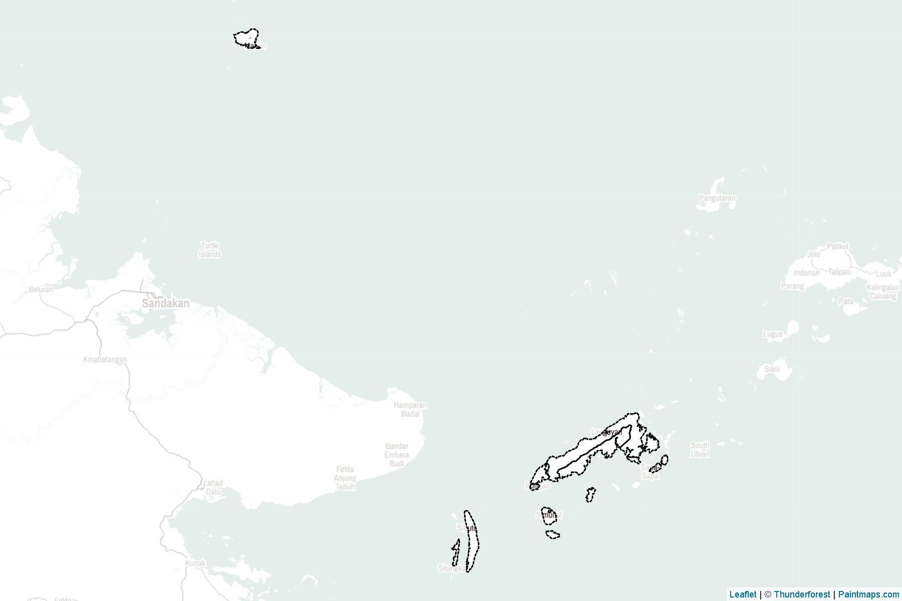 Tawitawi (Philippines) Map Cropping Samples-2