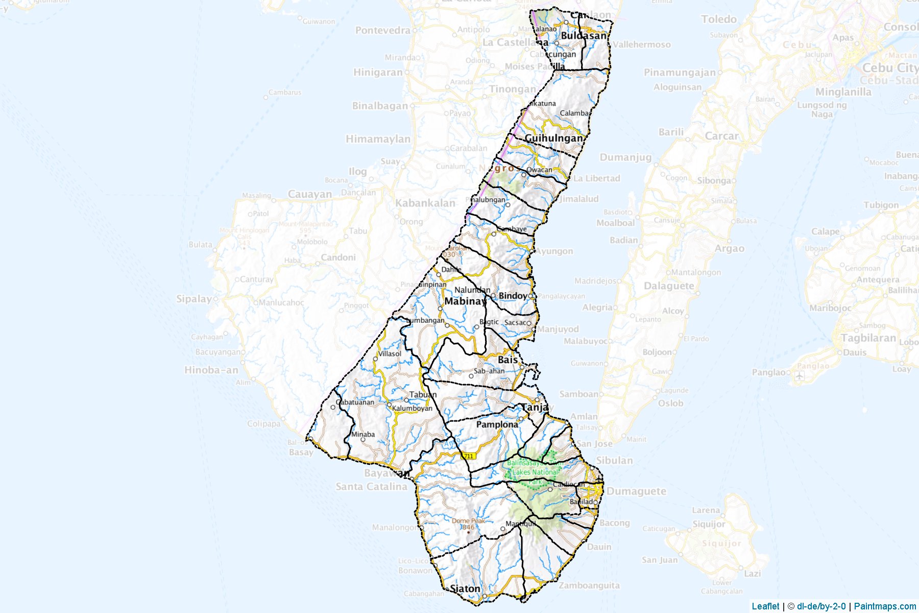 Negros Oriental (Philippines) Map Cropping Samples-1