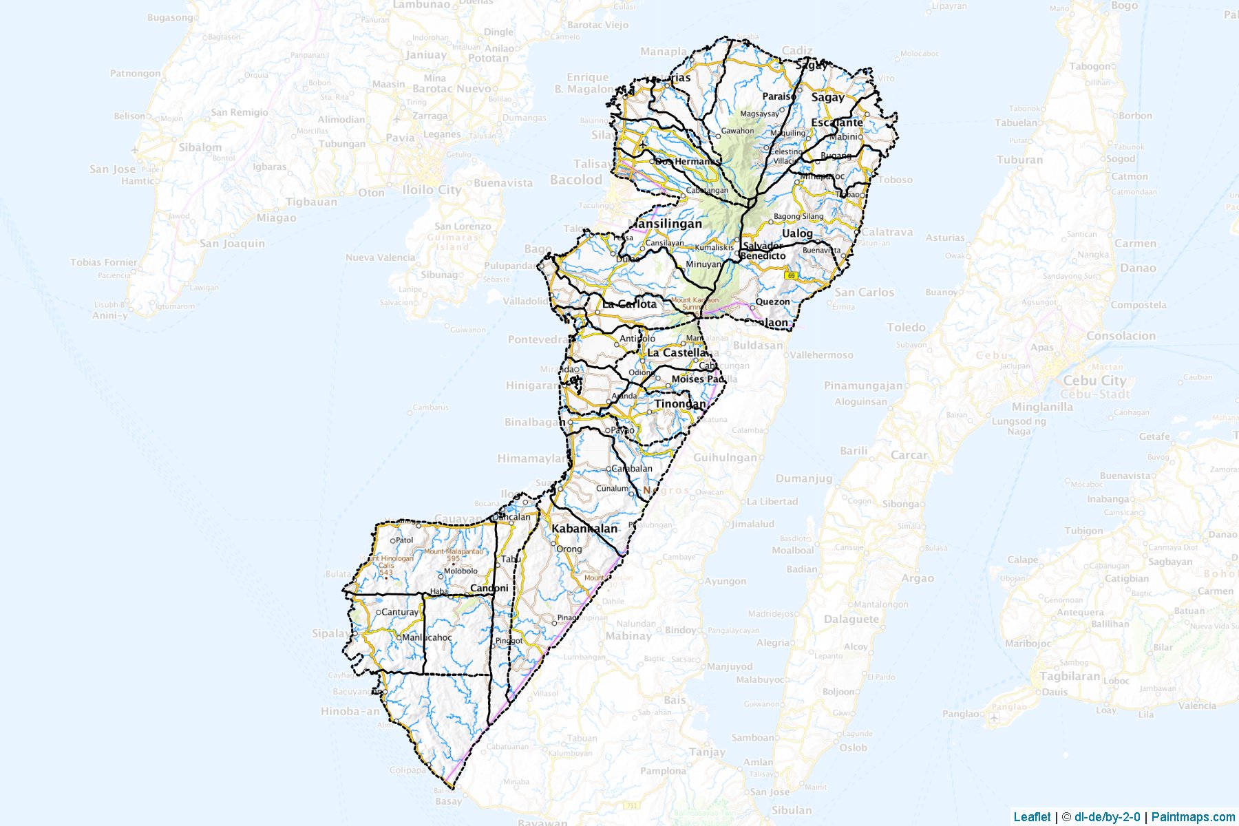 Negros Occidental (Philippines) Map Cropping Samples-1