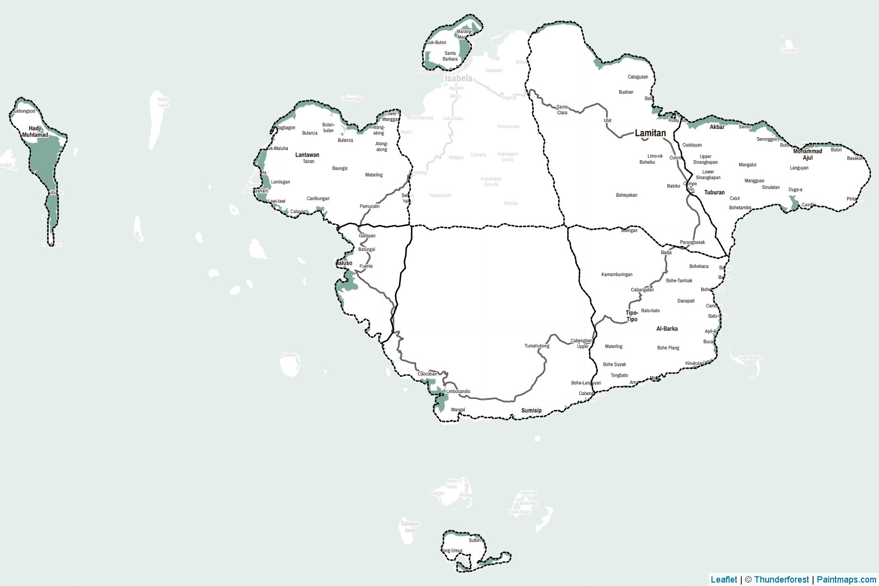 Basilan (Philippines) Map Cropping Samples-2